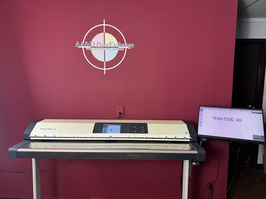 Used Image Access WideTek 44 wide-format CCD scanner front view | AA&D PressExchange