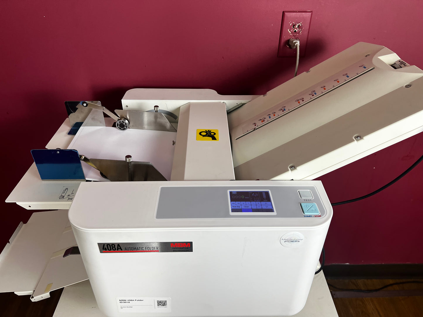 Used MBM 408A Automatic Folder by AA&D PressExchange with programmable custom fold jobs