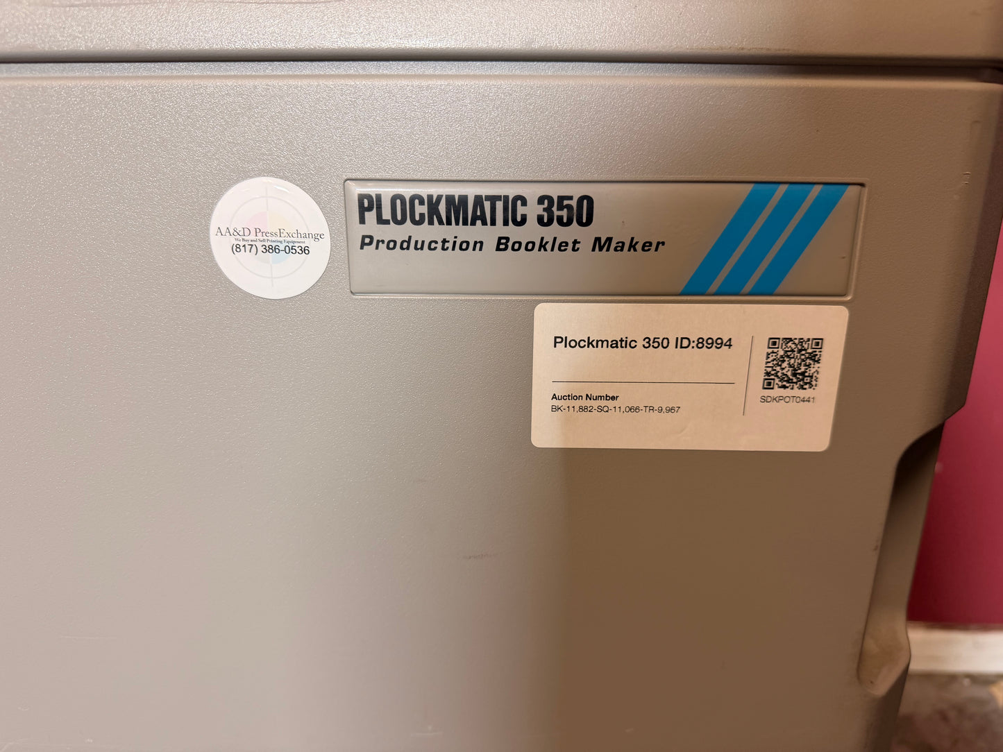 12k Meter Warranty! Plockmatic 350 Stitch/Fold/Square Back/Trim !Video!