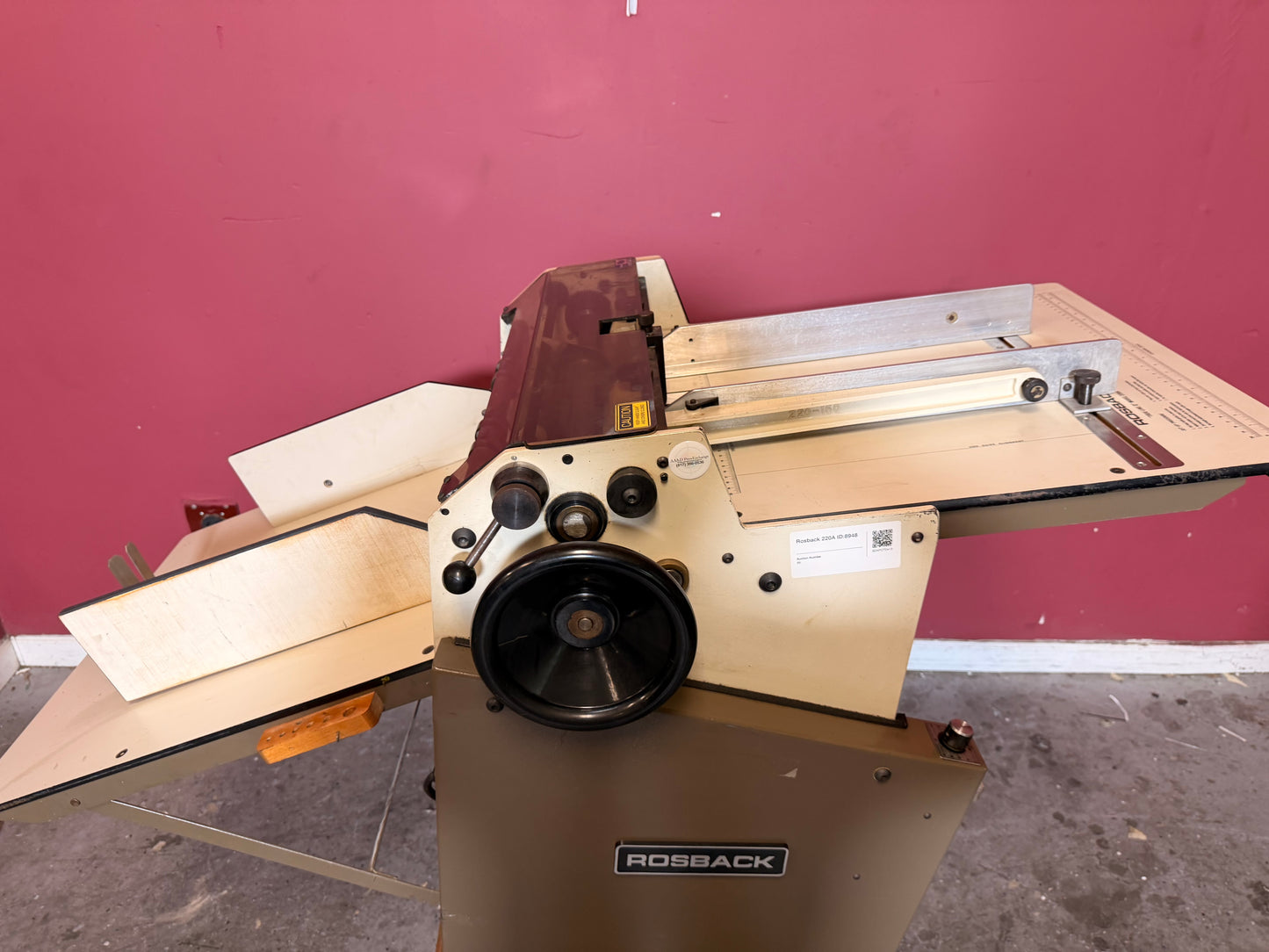 Used Rosback 220A Perforating Slit Score paper output section – AA&D PressExchange