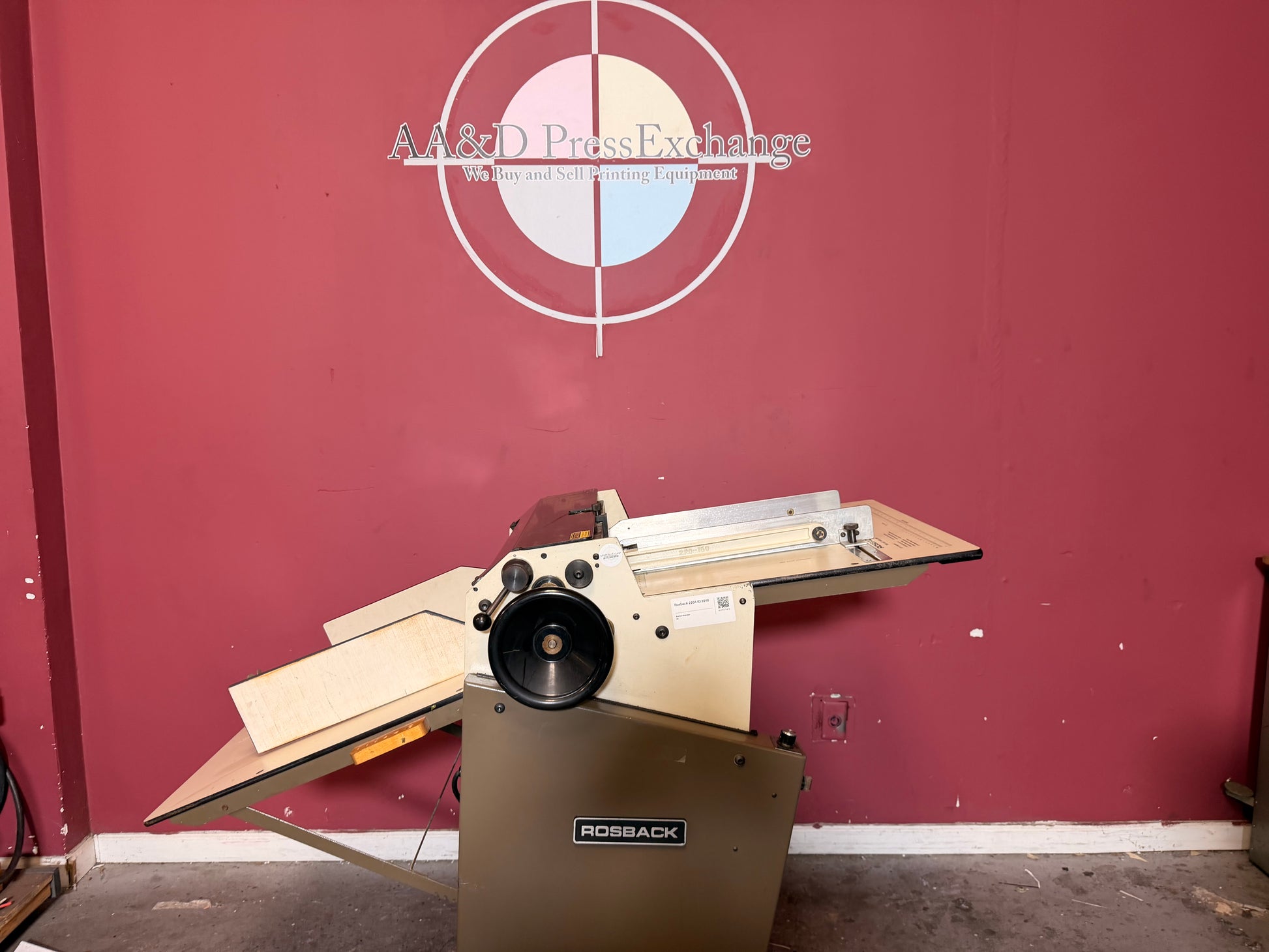 Used Rosback 220A Perforating Slit Score operator side view – AA&D PressExchange