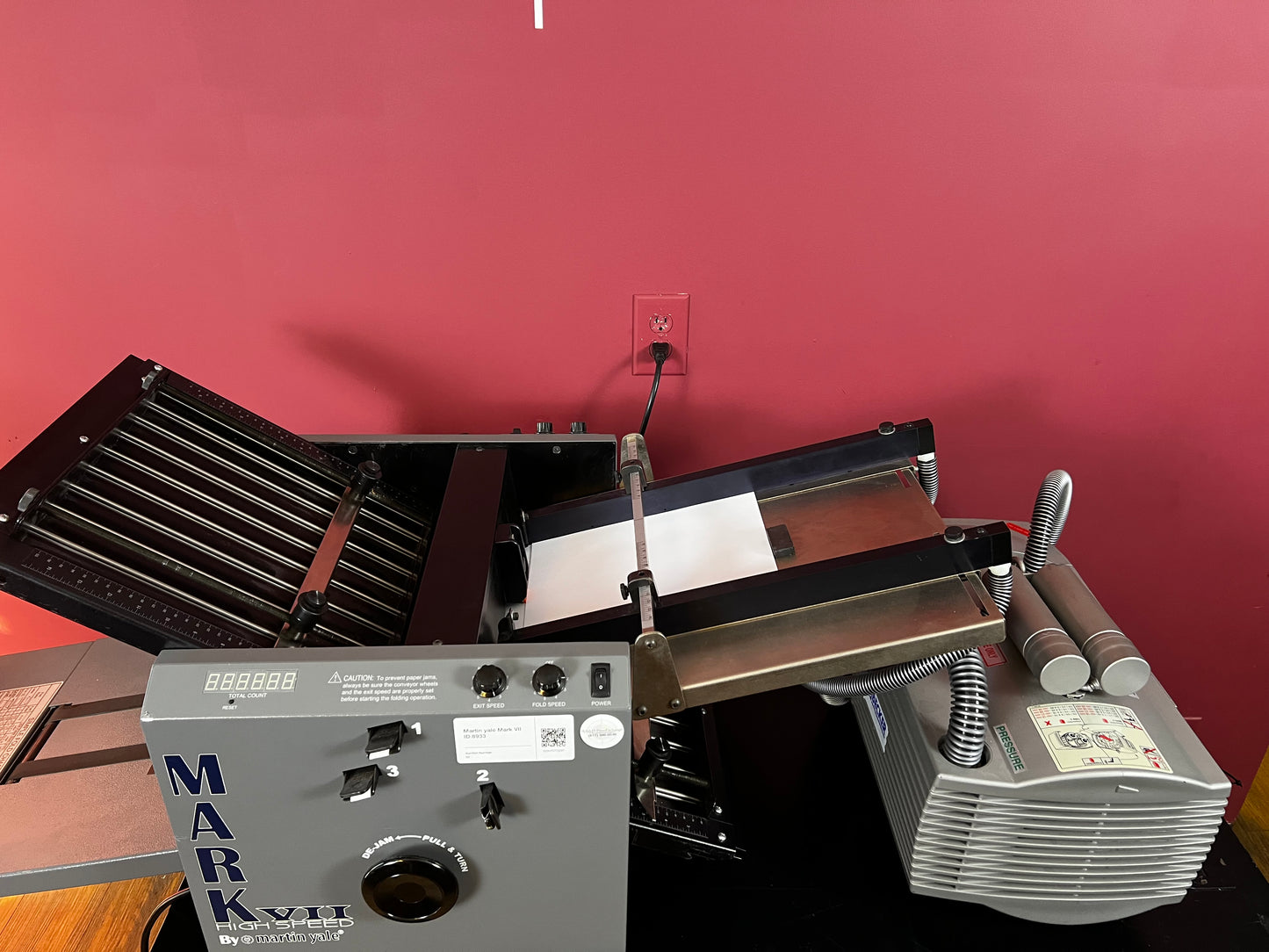 Used Martin Yale Mark VII Pro Series AirFeed folder for laser and copier paper – AA&D PressExchange