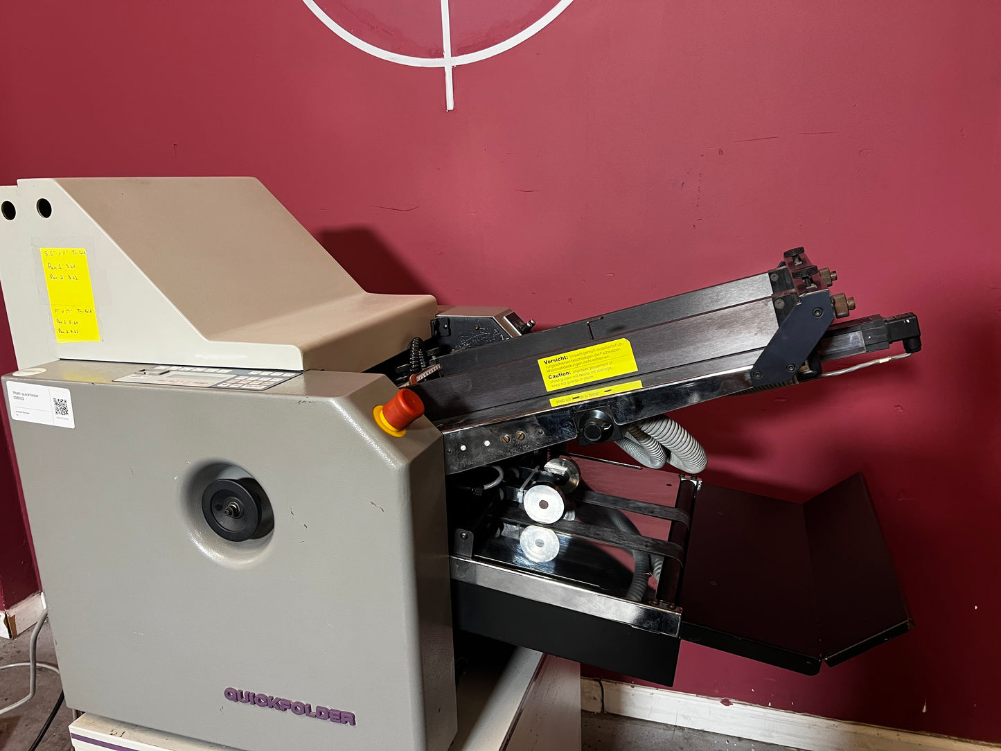 Used Heidelberg T34A Quickfolder top-loading folder for small print jobs – AA&D PressExchange