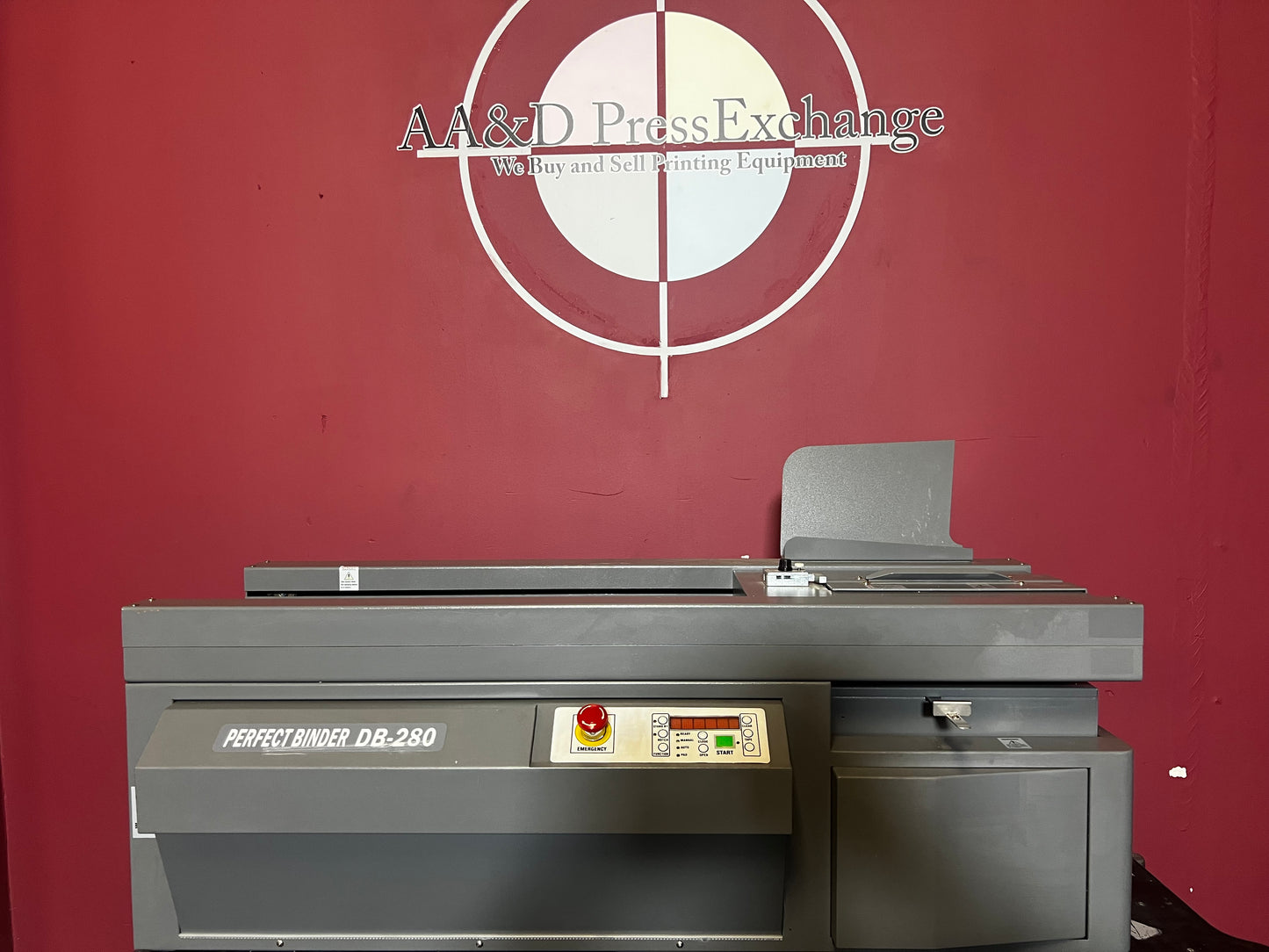 Used Duplo DB-280 automatic perfect binder with user-friendly controls – AA&D PressExchange