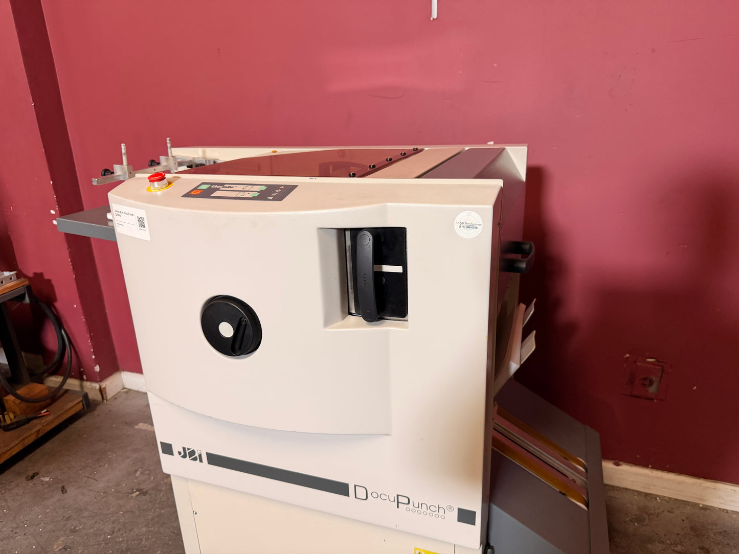 Used James Burn P33 DocuPunch 4:1 Die handle and adjustment knobs – AA&D PressExchange