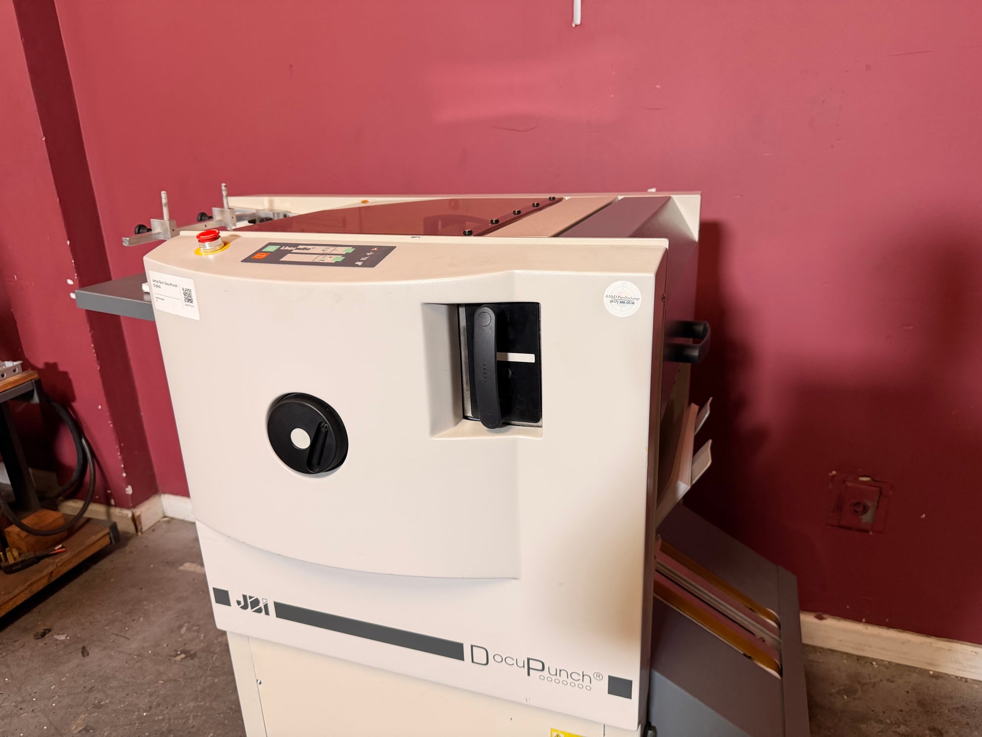 Used James Burn P33 DocuPunch 4:1 Die handle and adjustment knobs – AA&D PressExchange