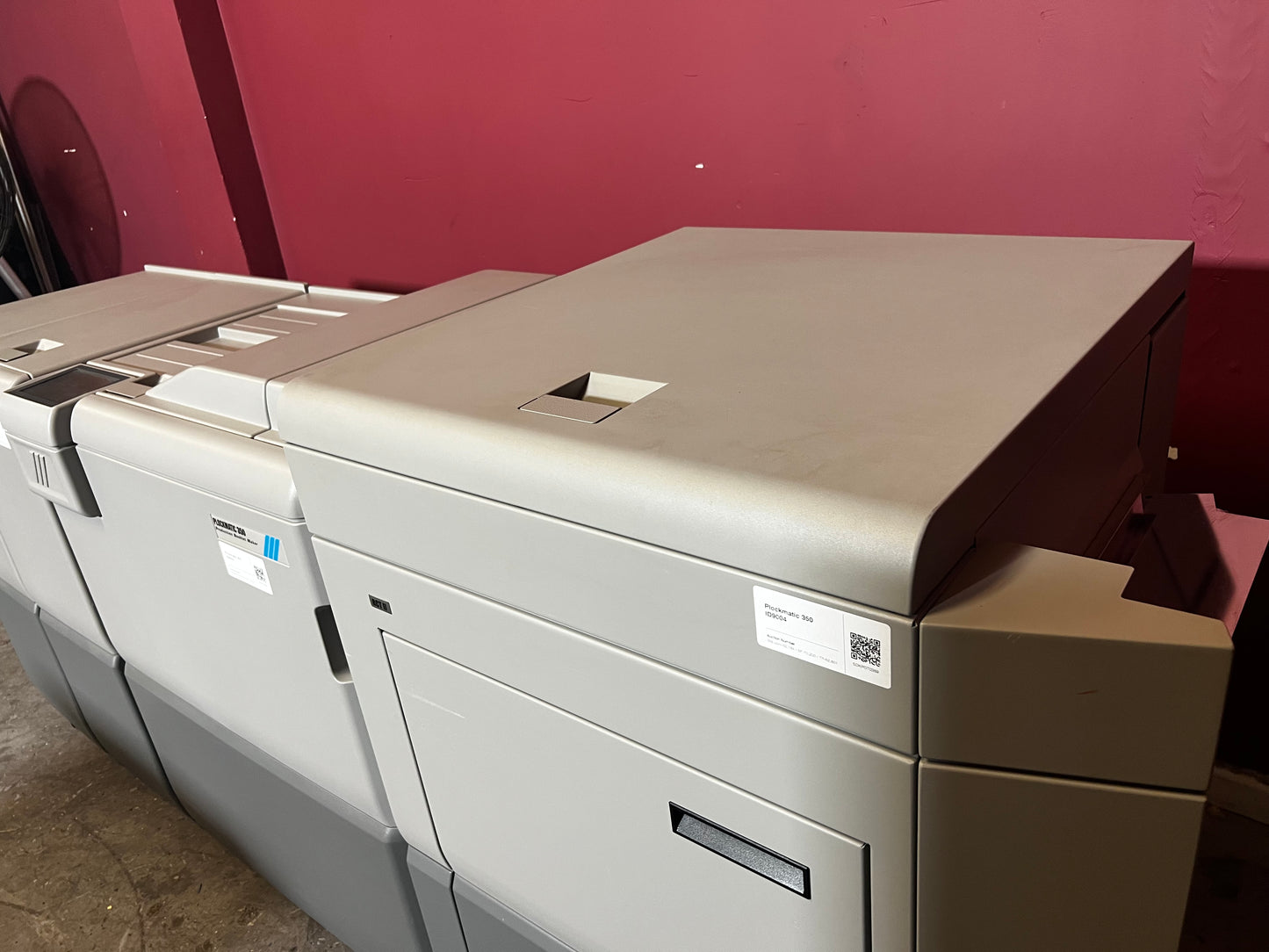 Used Plockmatic 350 70k meter booklet maker in-line configuration connected to digital press – AA&D PressExchange