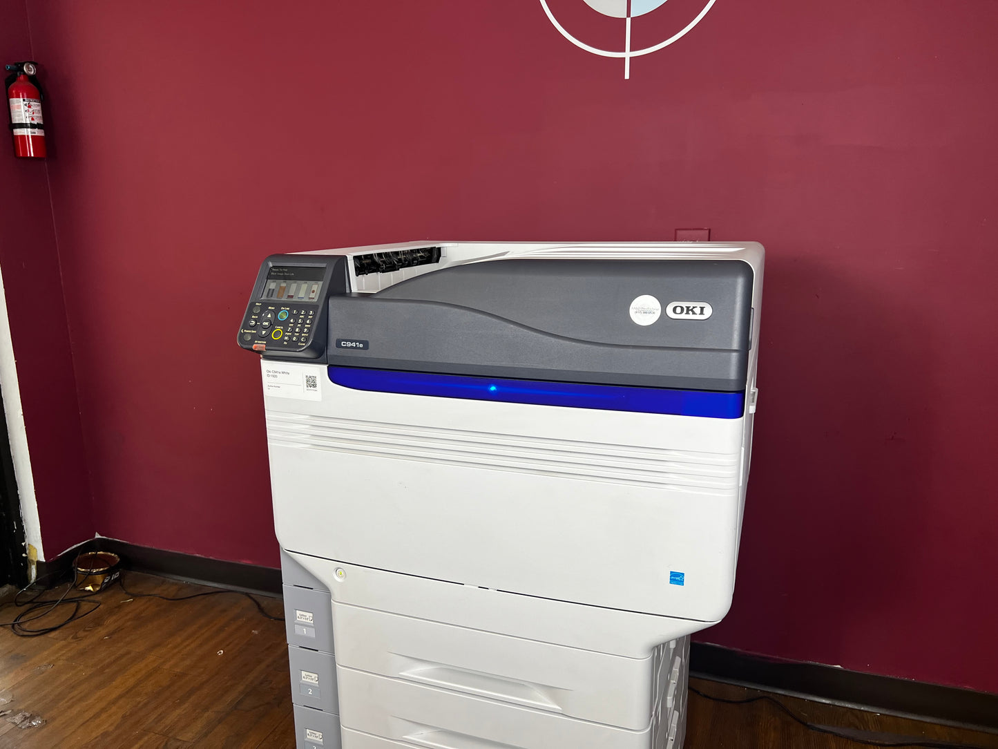 Used Oki C941e Laser Printer AA&D PressExchange durable digital press for graphic arts and design