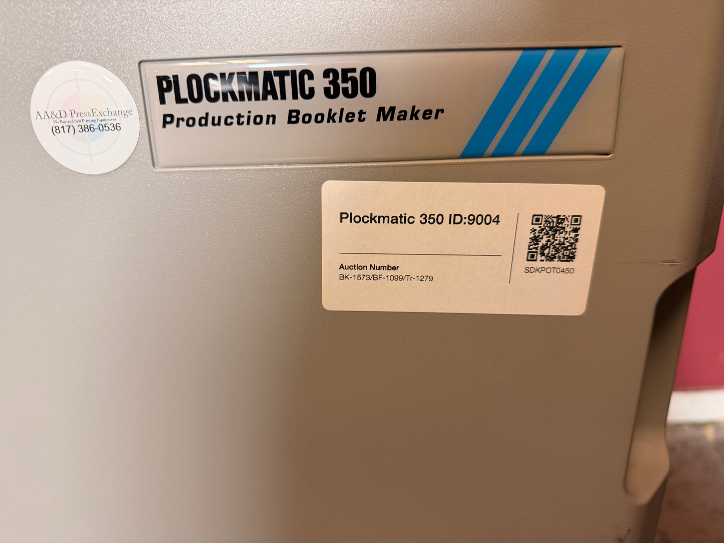 2k Meter Warranty! Plockmatic 350 Stitch/Fold/Square Back/Trim !Video!