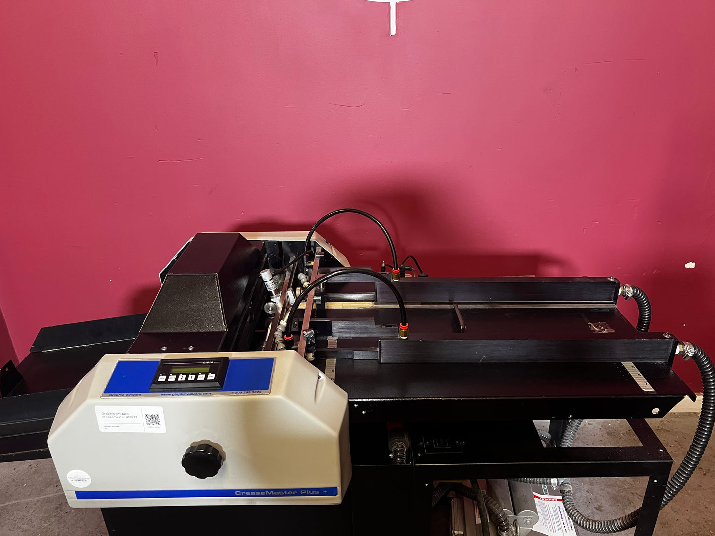Used Graphic Whizard Creasemaster Plus pneumatic creasing and perforation machine – AA&D PressExchange