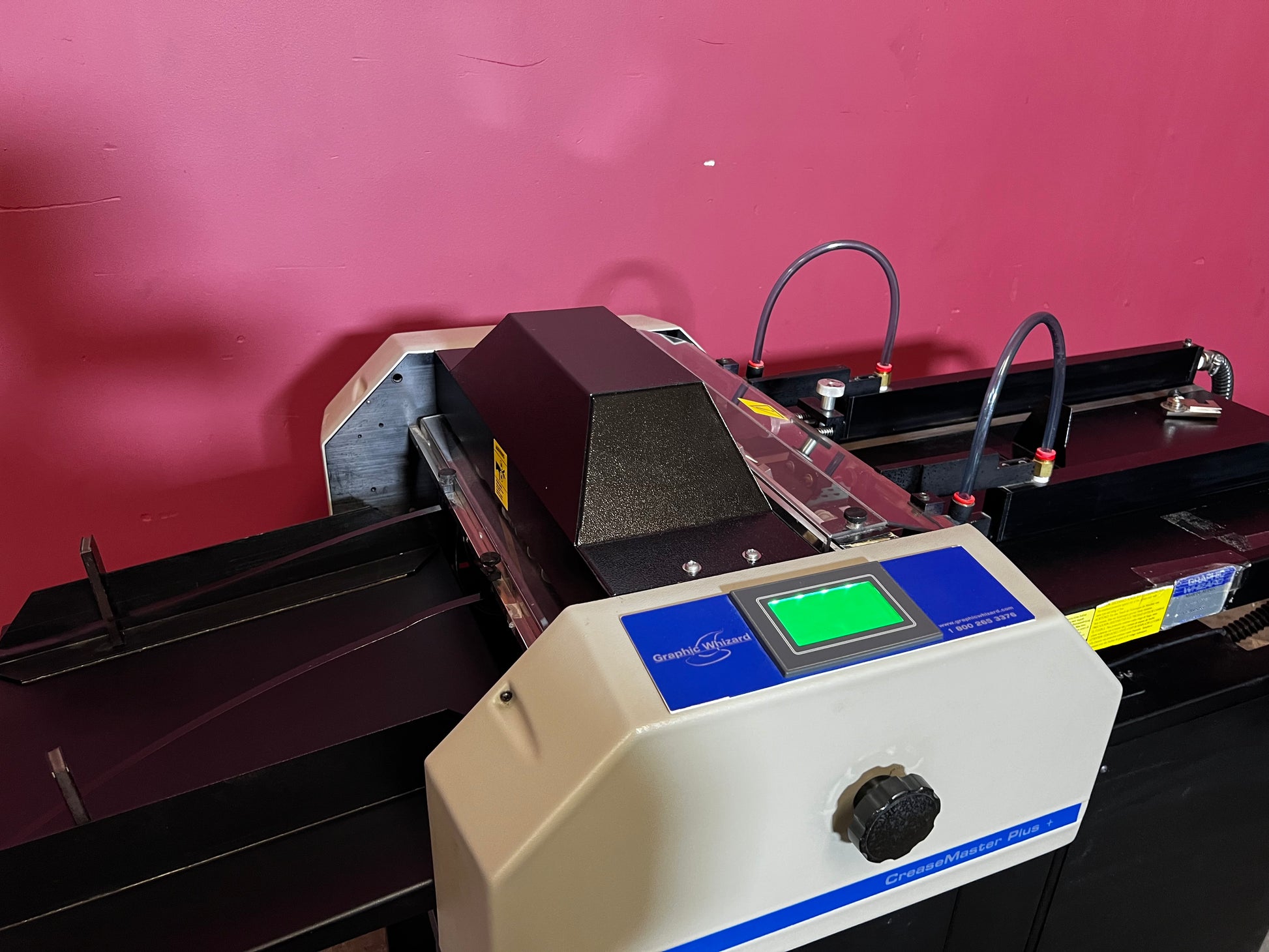 AA&D PressExchange Used Graphic Whizard CreaseMaster Plus creasing and perforating machine with touchscreen