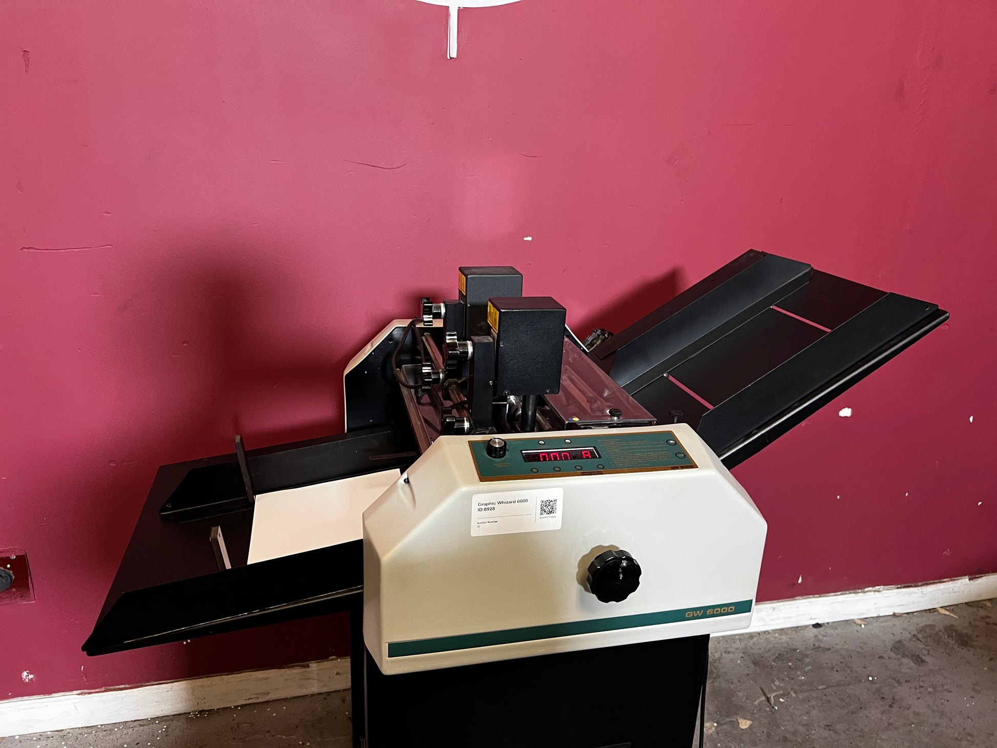 AA&D PressExchange Used Graphic Whizard GW6000 numbering heads with slitting capability