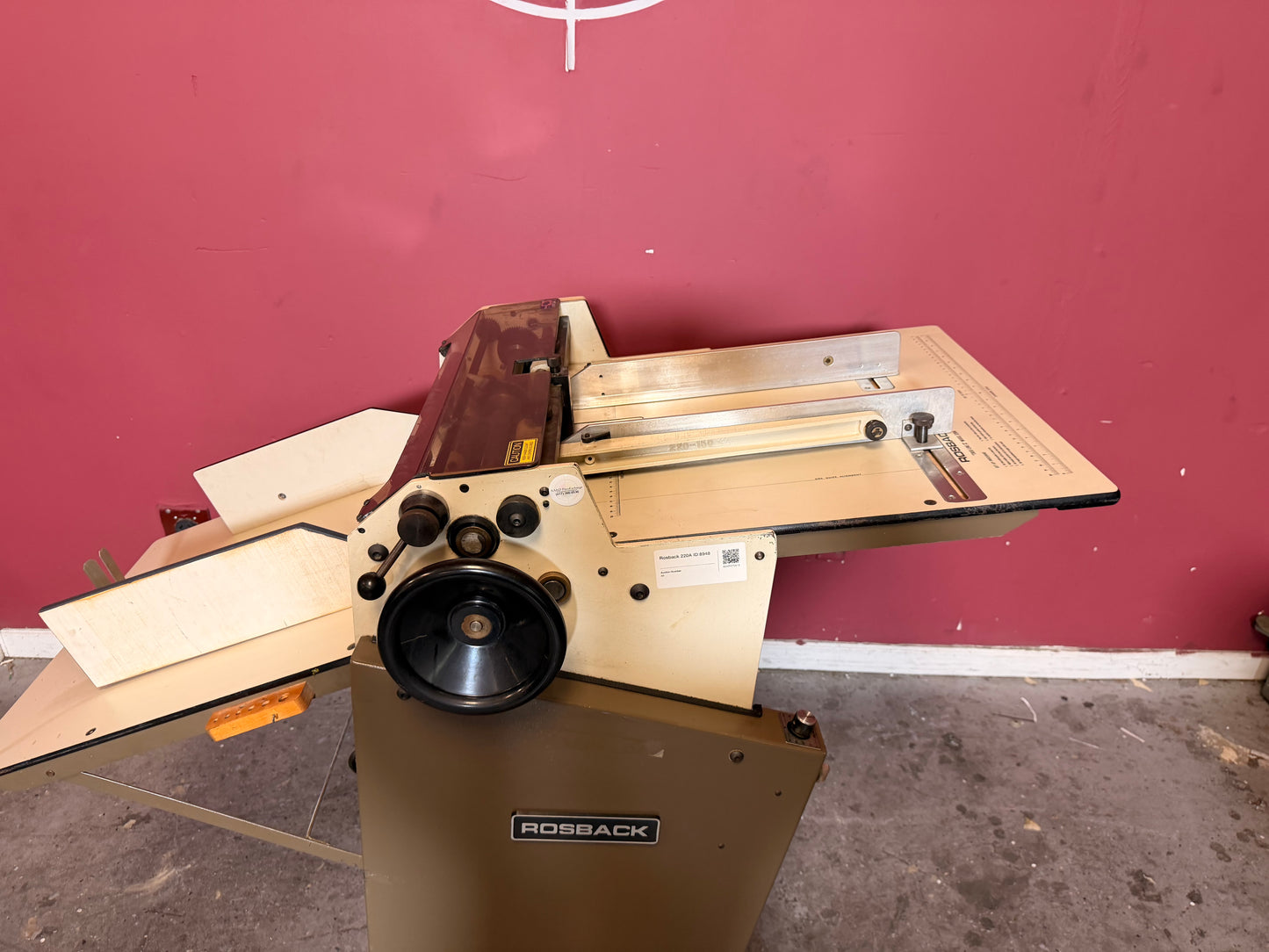 Used Rosback 220A Perforating Slit Score side angle – AA&D PressExchange