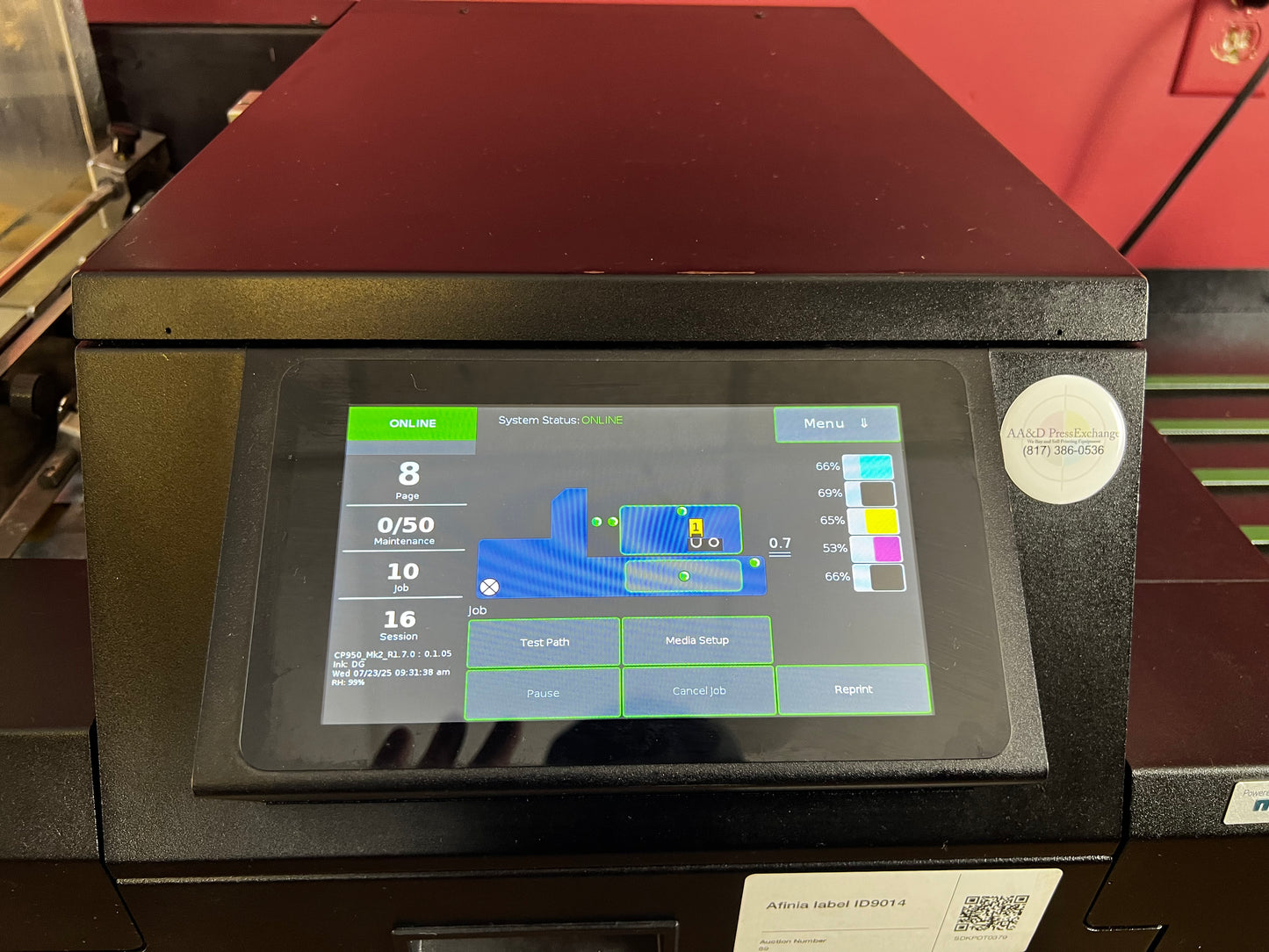 Used Afinia CP950 Envelope and Packaging Printer with feeder – AA&D PressExchange