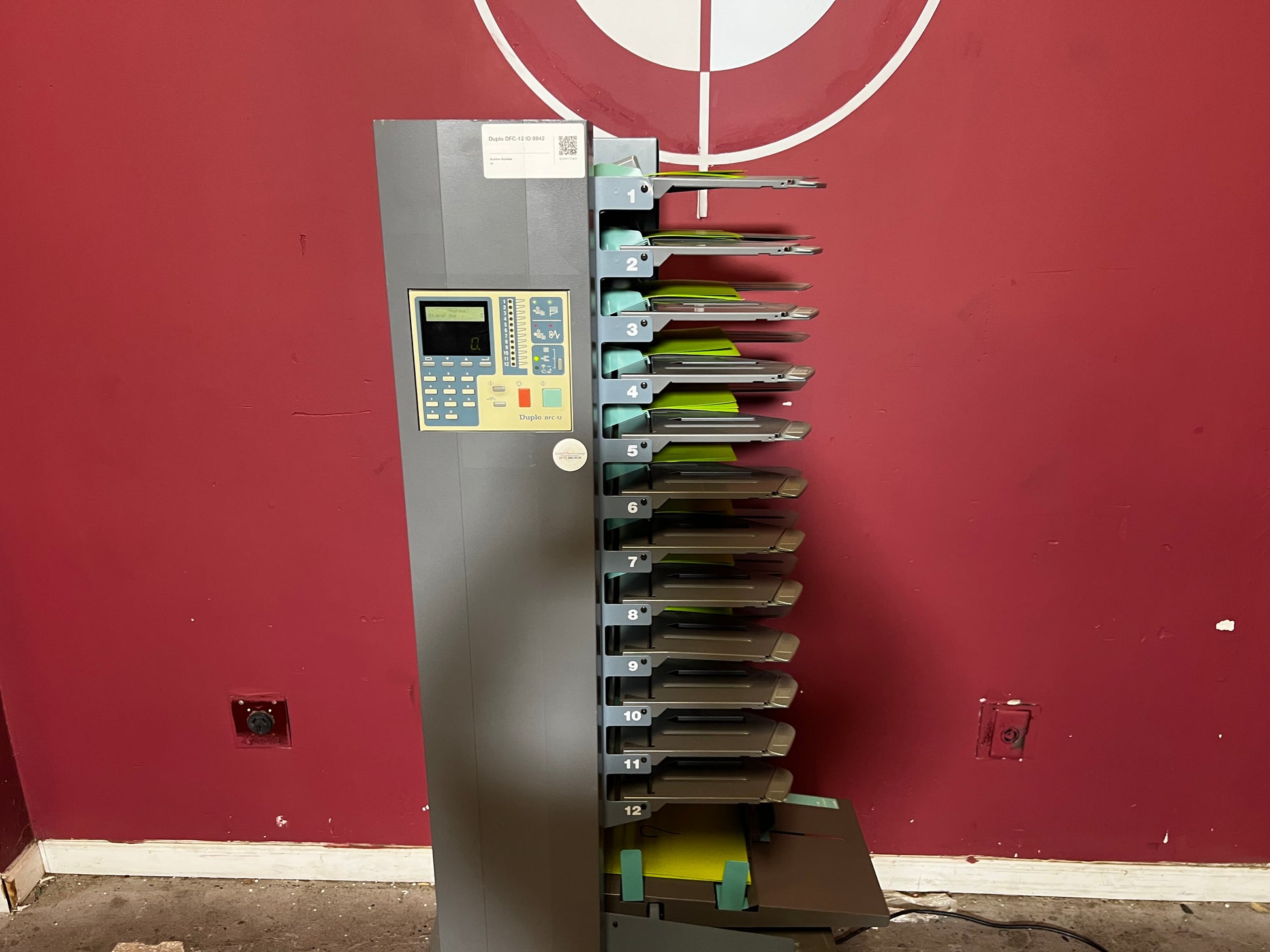 Used Duplo DFC-12 Collator Tower and Bin Stack View – AA&D PressExchange