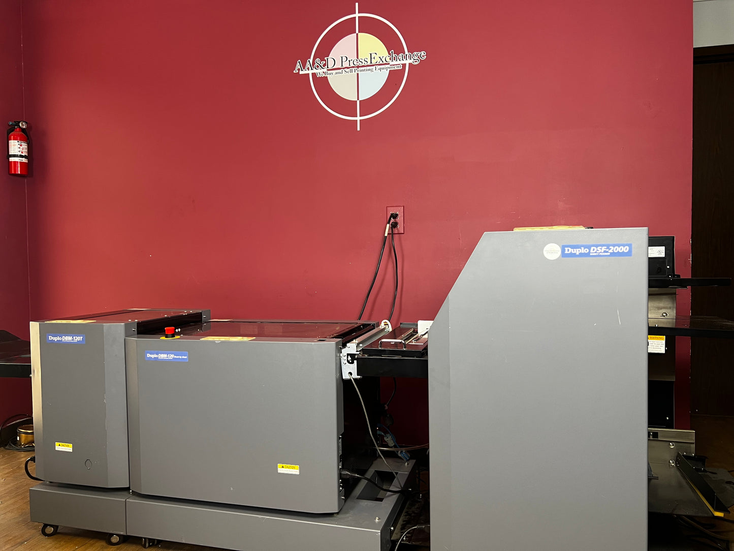 Used Duplo DBM-2000 booklet maker front view – AA&D PressExchange