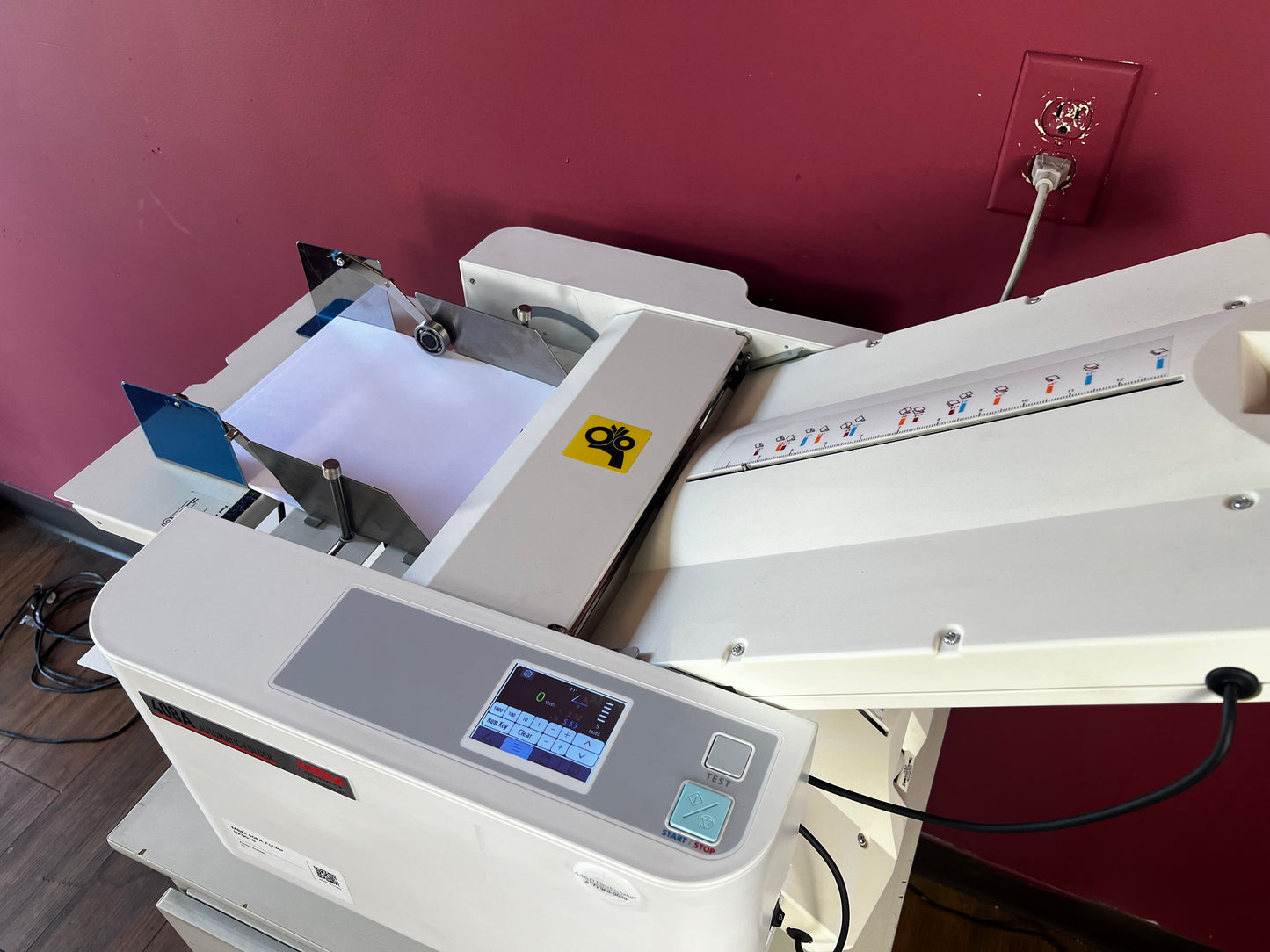 Used MBM 408A Automatic Paper Folder AA&D PressExchange with easy-to-use fold plate adjustment