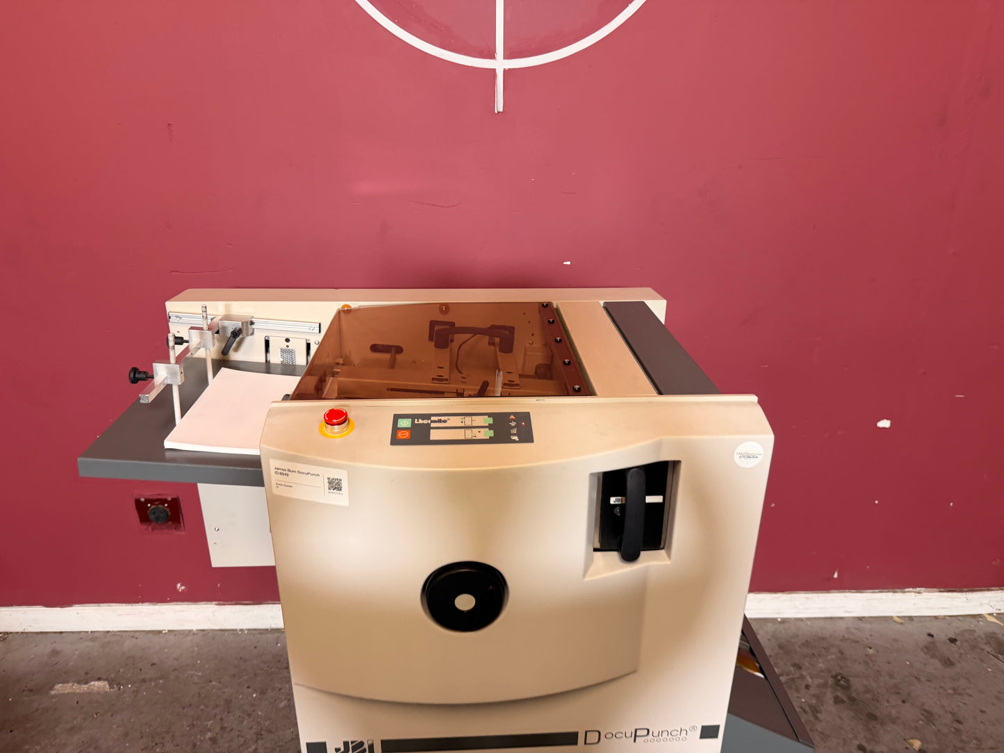 Used James Burn P33 DocuPunch 4:1 Die rear control panel – AA&D PressExchange