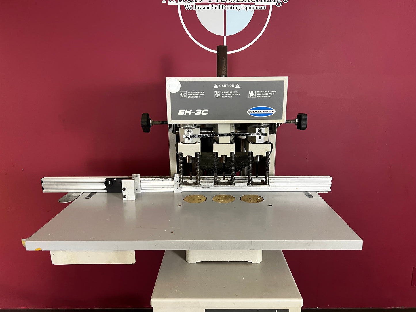 Used Challenge EH-3C Paper Drill with Hydraulic Operation – AA&D PressExchange