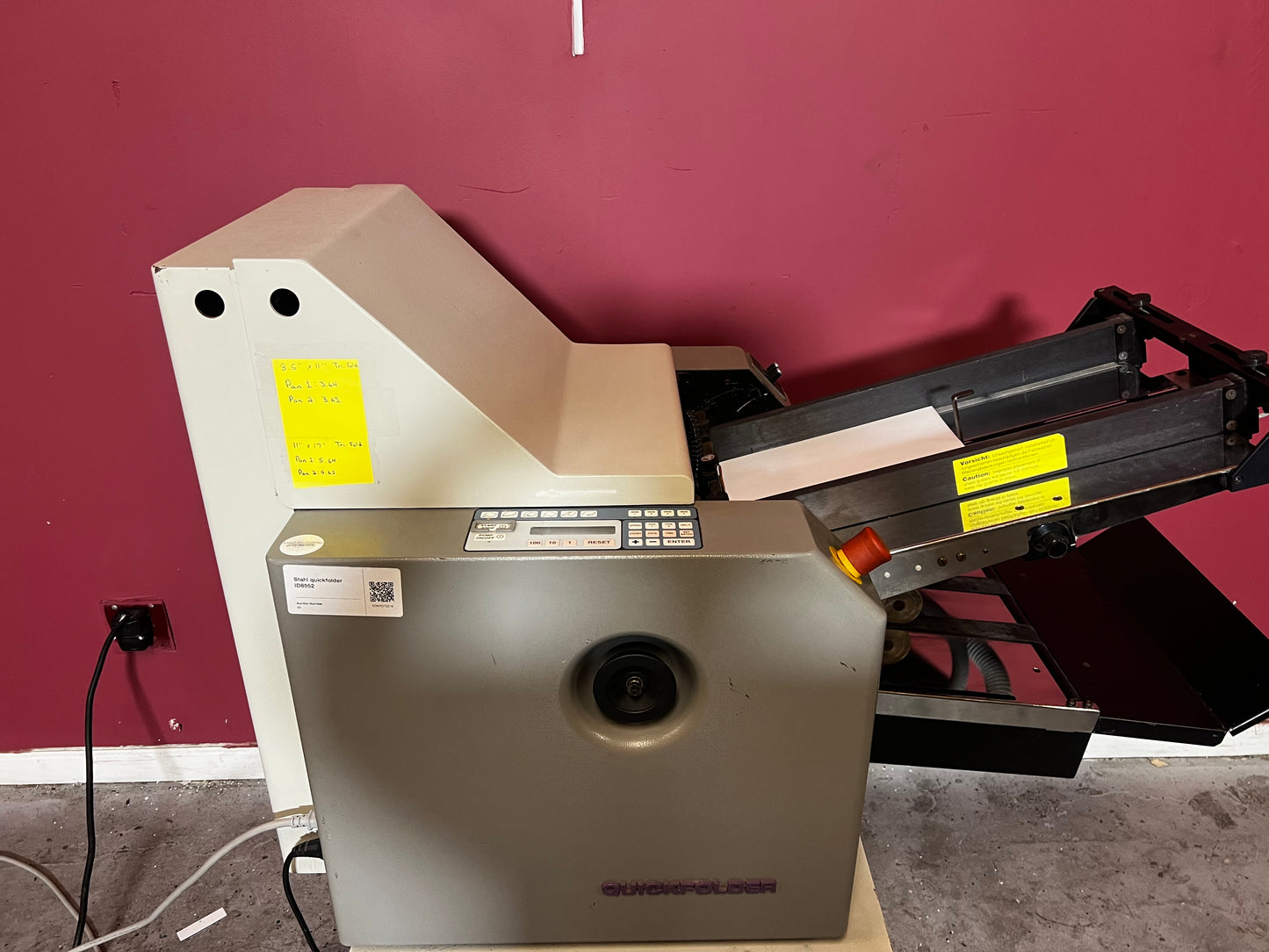 Used Heidelberg T34A vacuum-fed automatic paper folder – AA&D PressExchange