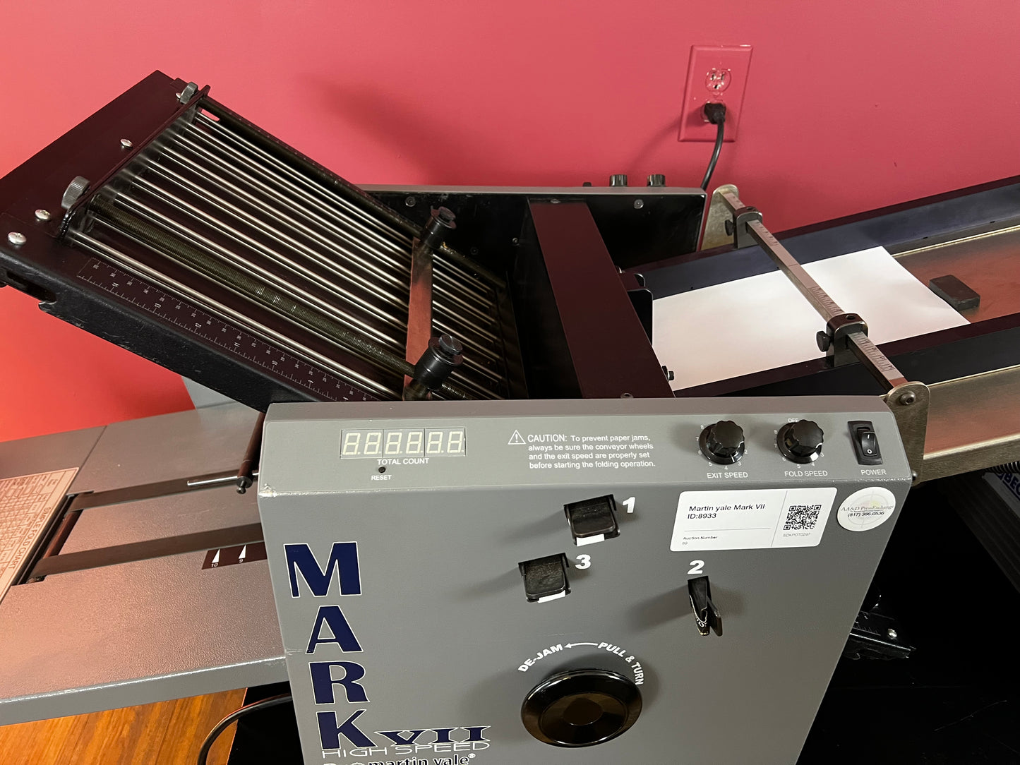 Used Martin Yale Mark VII Pro Series professional AirFeed folder – AA&D PressExchange