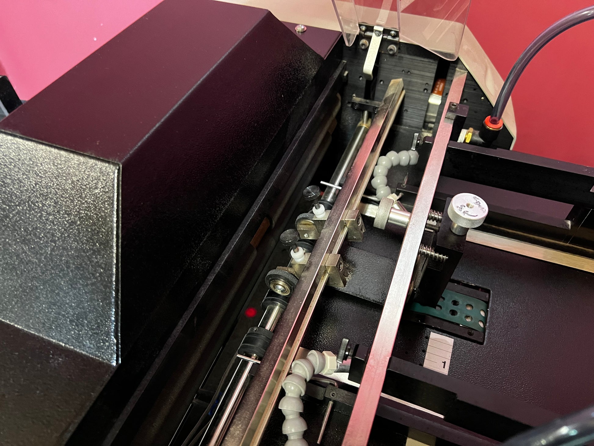 Used Graphic Whizard CreaseMaster Plus pneumatic creasing and perforating system at AA&D PressExchange