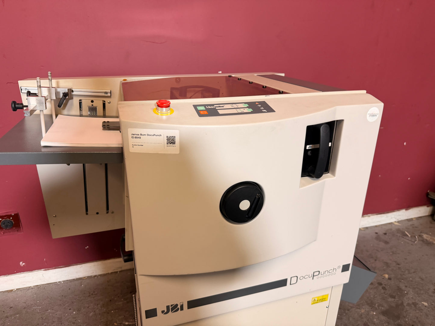Used James Burn P33 DocuPunch 4:1 Die die slot and alignment area – AA&D PressExchange