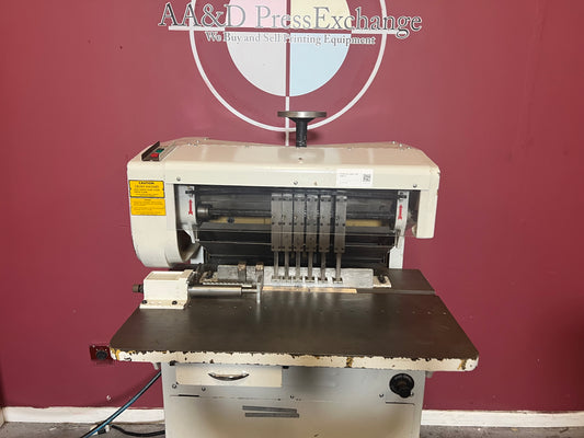 Used Challenge MS-10A multi-spindle paper drill front view – AA&D PressExchange