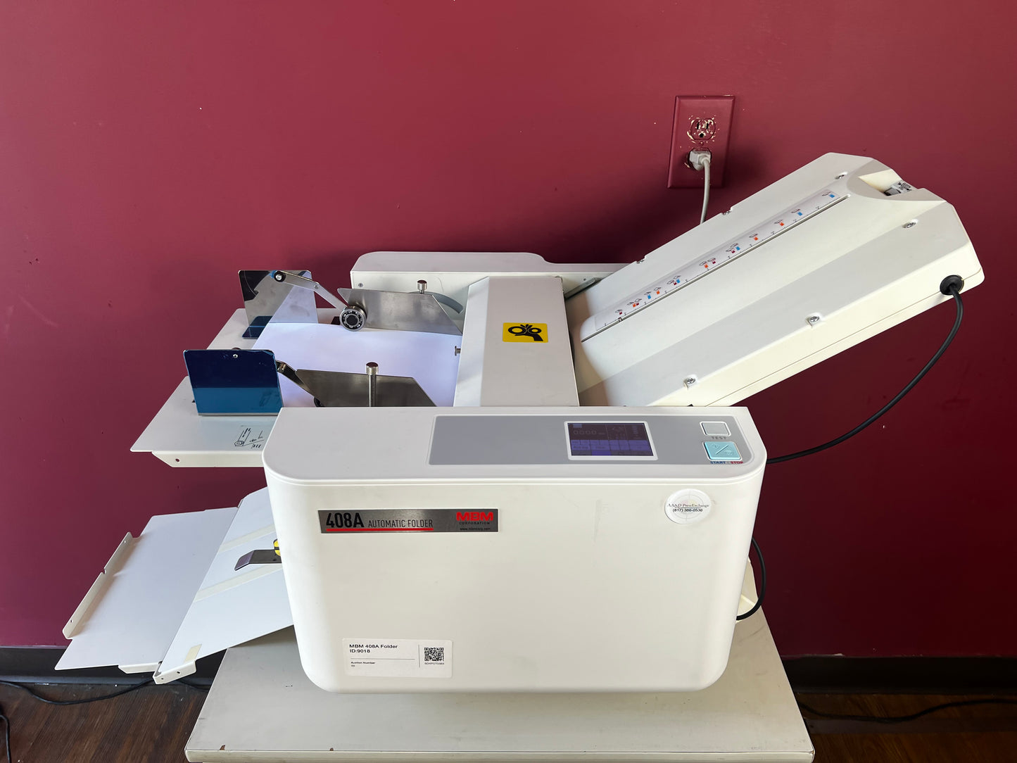 Used MBM 408A Automatic Folder AA&D PressExchange durable design with consistent folding results
