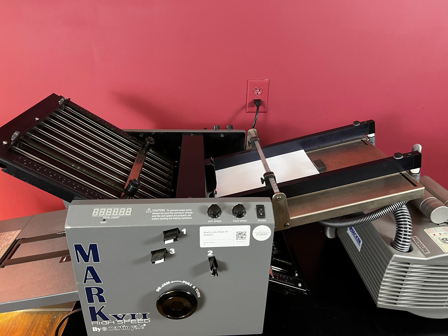 Used Martin Yale Mark VII Pro Series AirFeed high-volume folder in operation – AA&D PressExchange