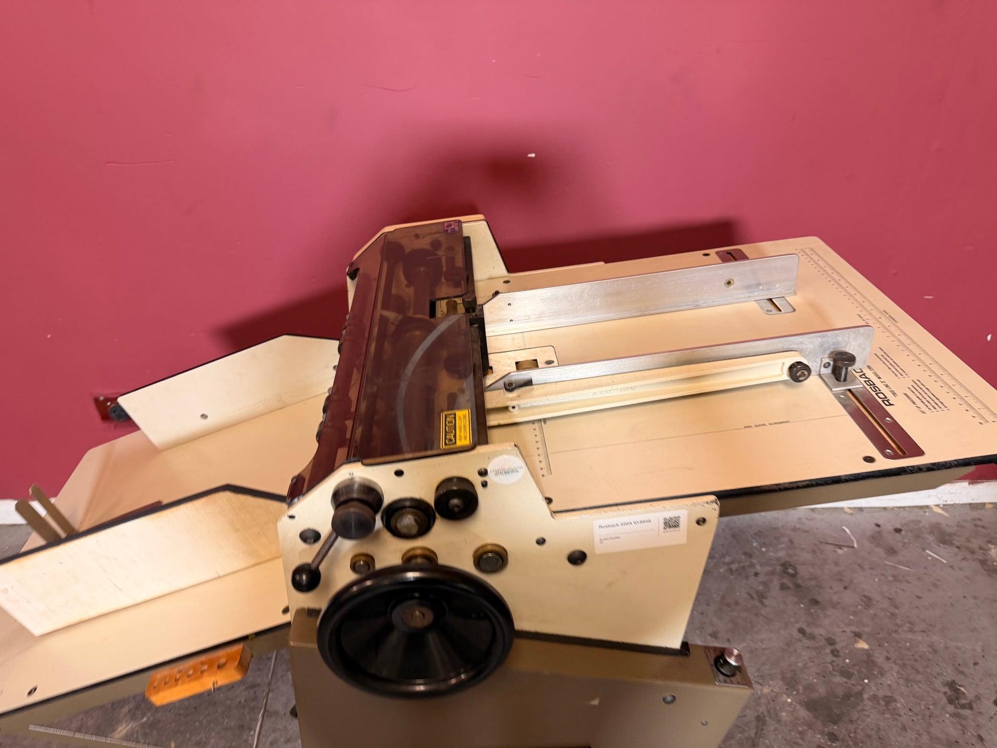 Used Rosback 220A Perforating Slit Score control panel close-up – AA&D PressExchange