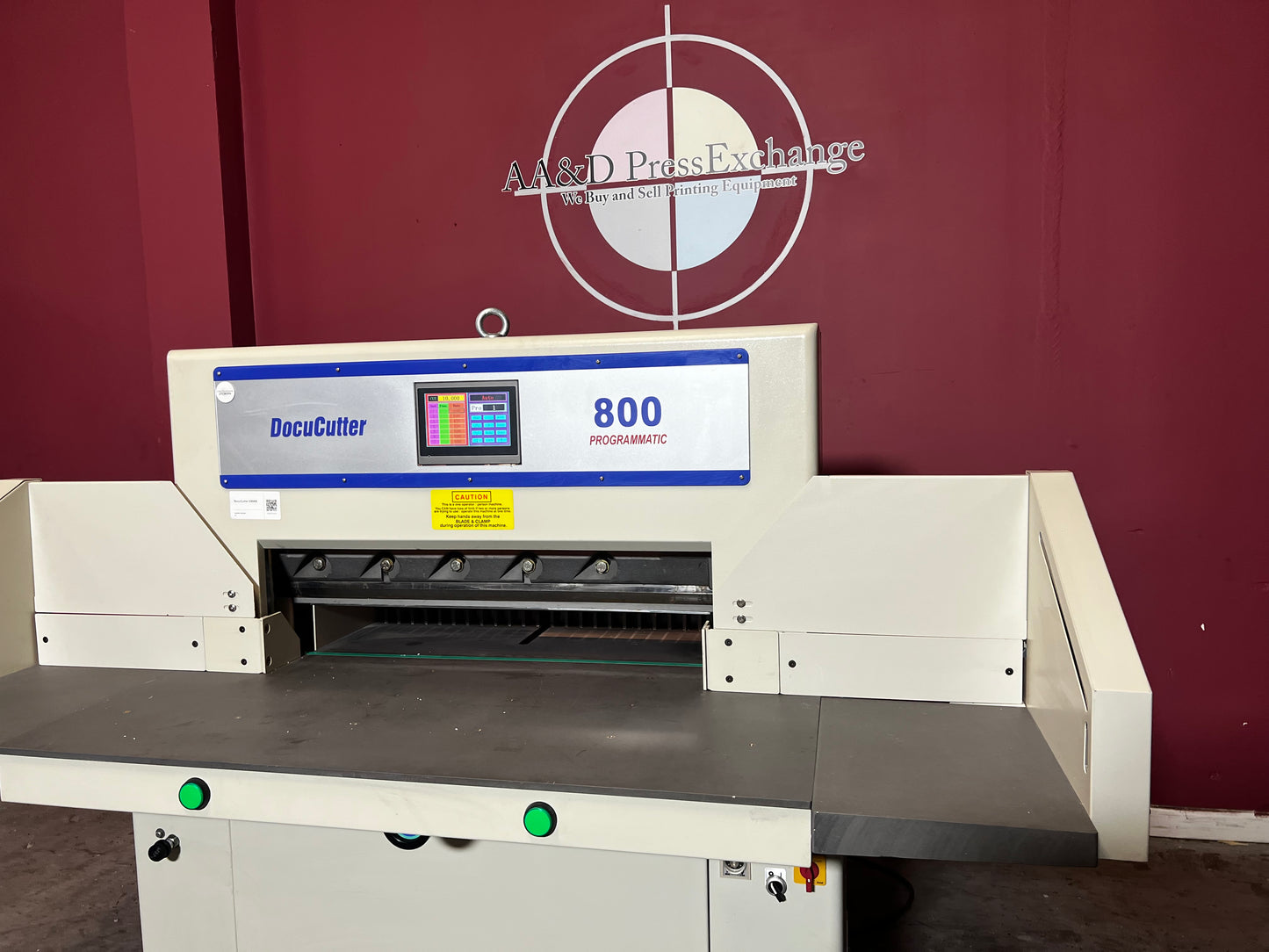 Used Duplo Docucutter 800 Programmatic front/side view showing safety beams – AA&D PressExchange