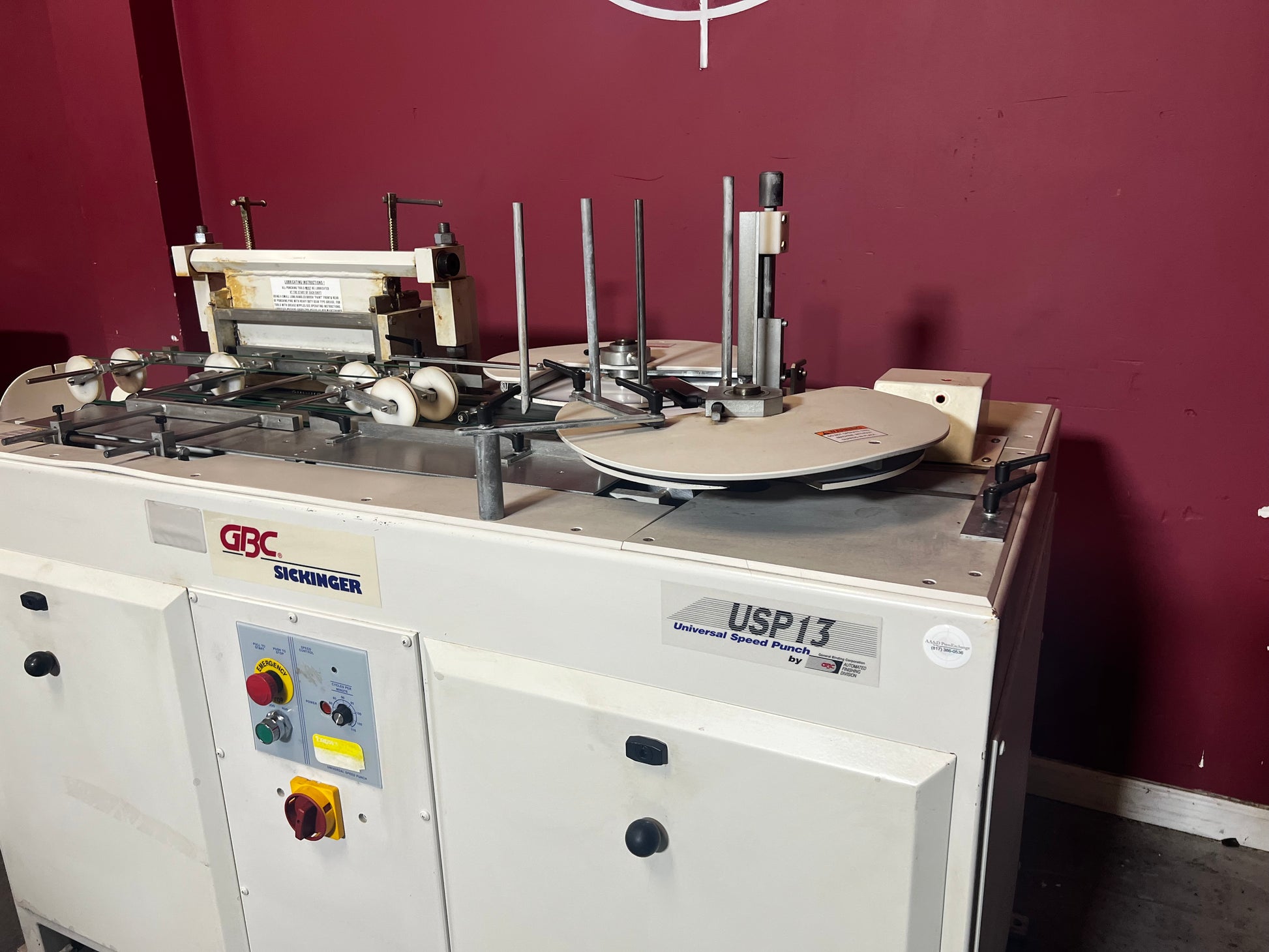 AA&D PressExchange Used GBC USP-13 4:1 Die for GBC Binding & Punching Machines with accurate hole punching