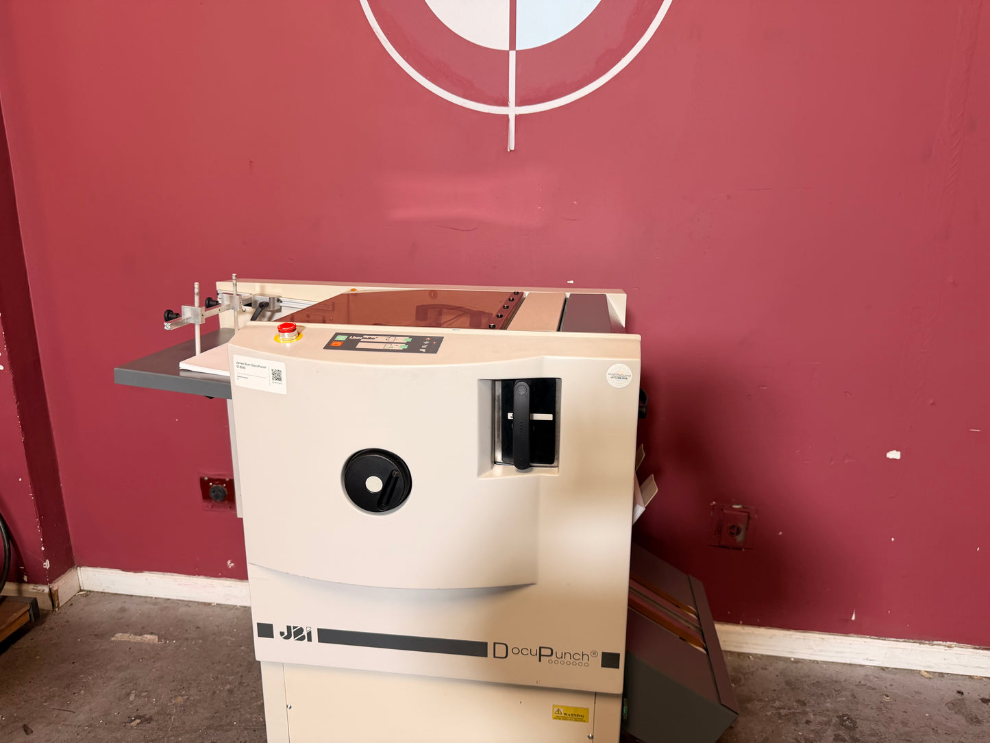 Used James Burn P33 DocuPunch 4:1 Die control panel close-up – AA&D PressExchange