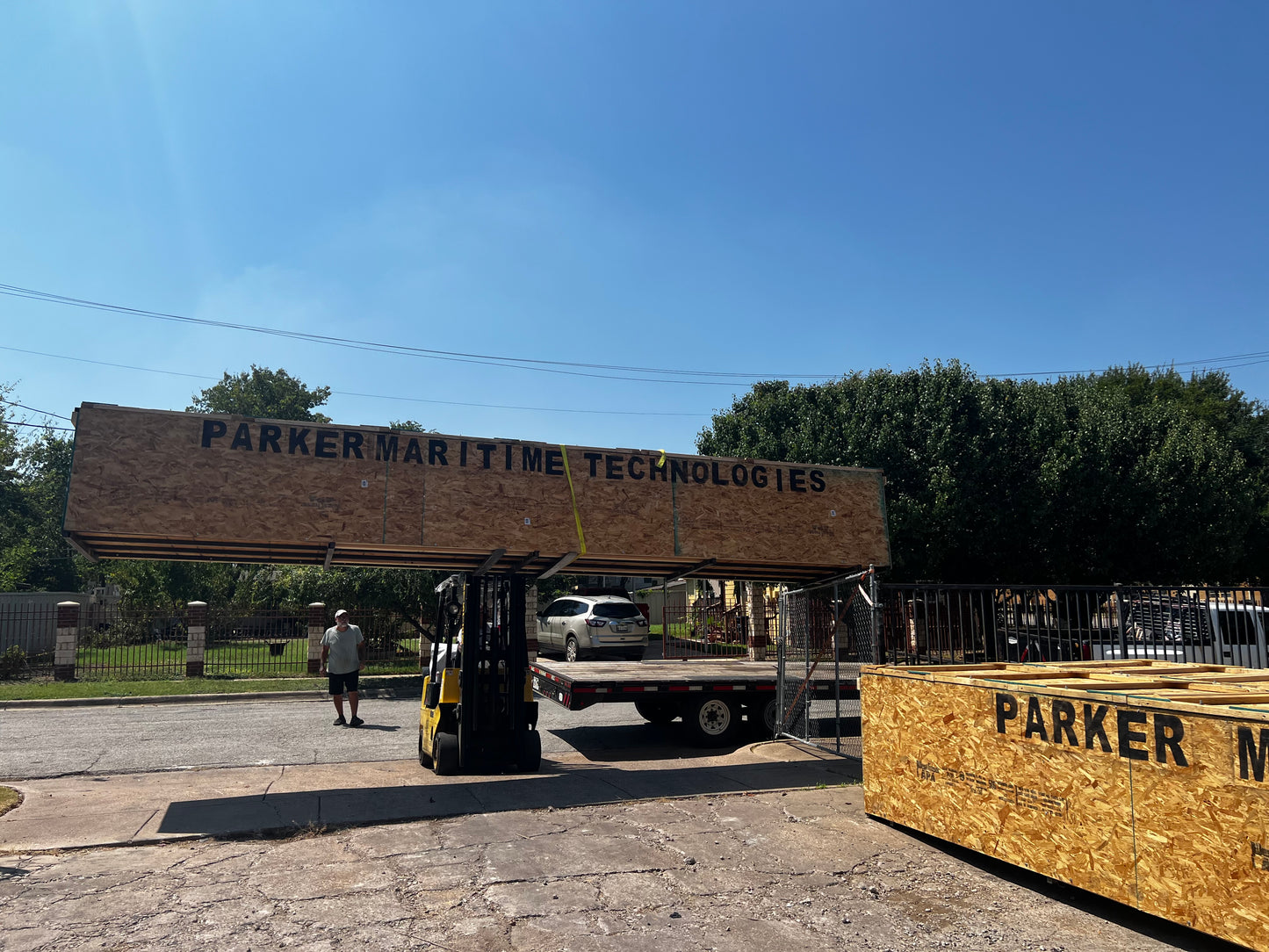 We completed six 25 foot crates