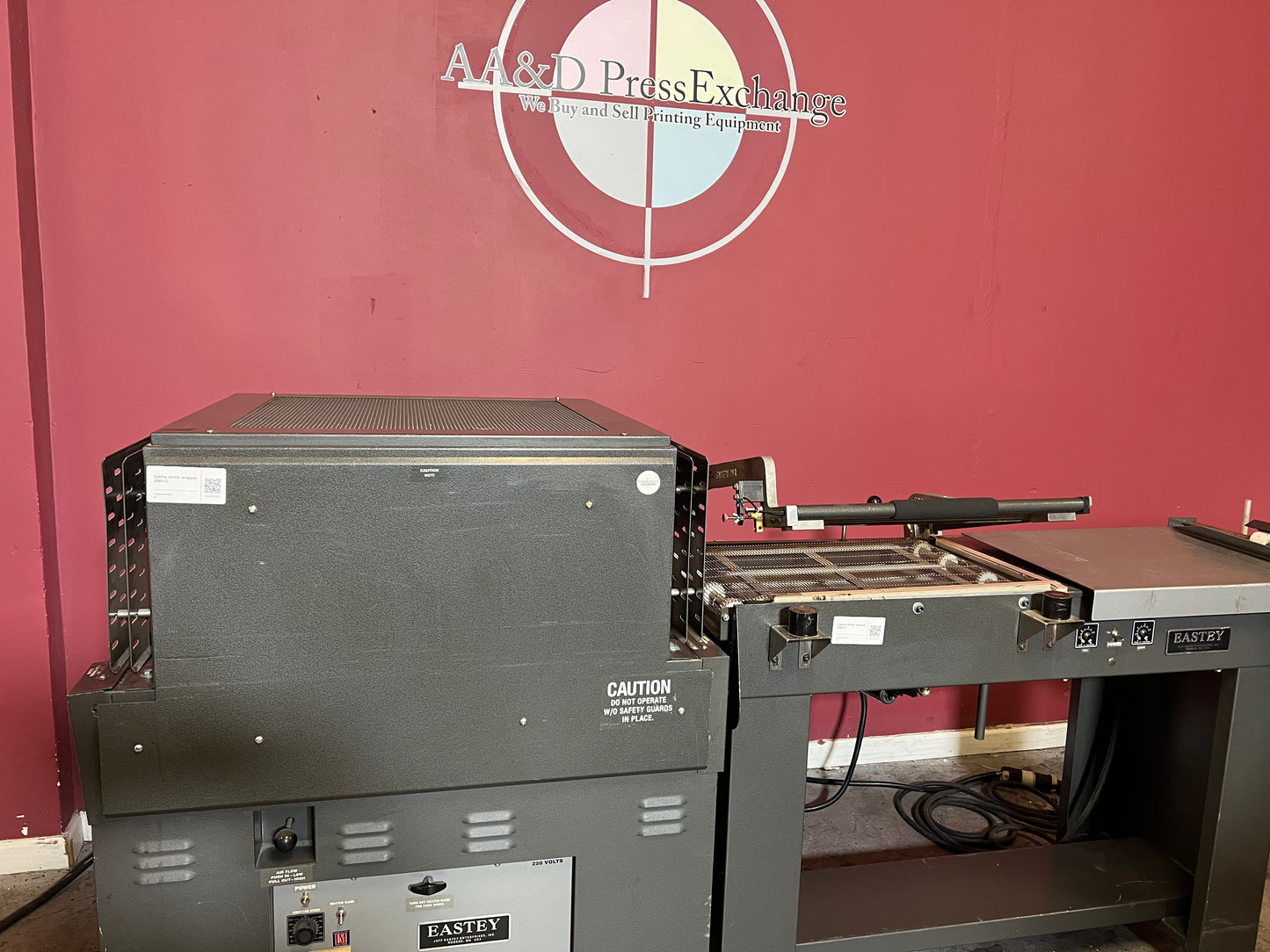 Used Eastey EM1622T Shrink Wrapper for Packaging Applications at AA&D PressExchange