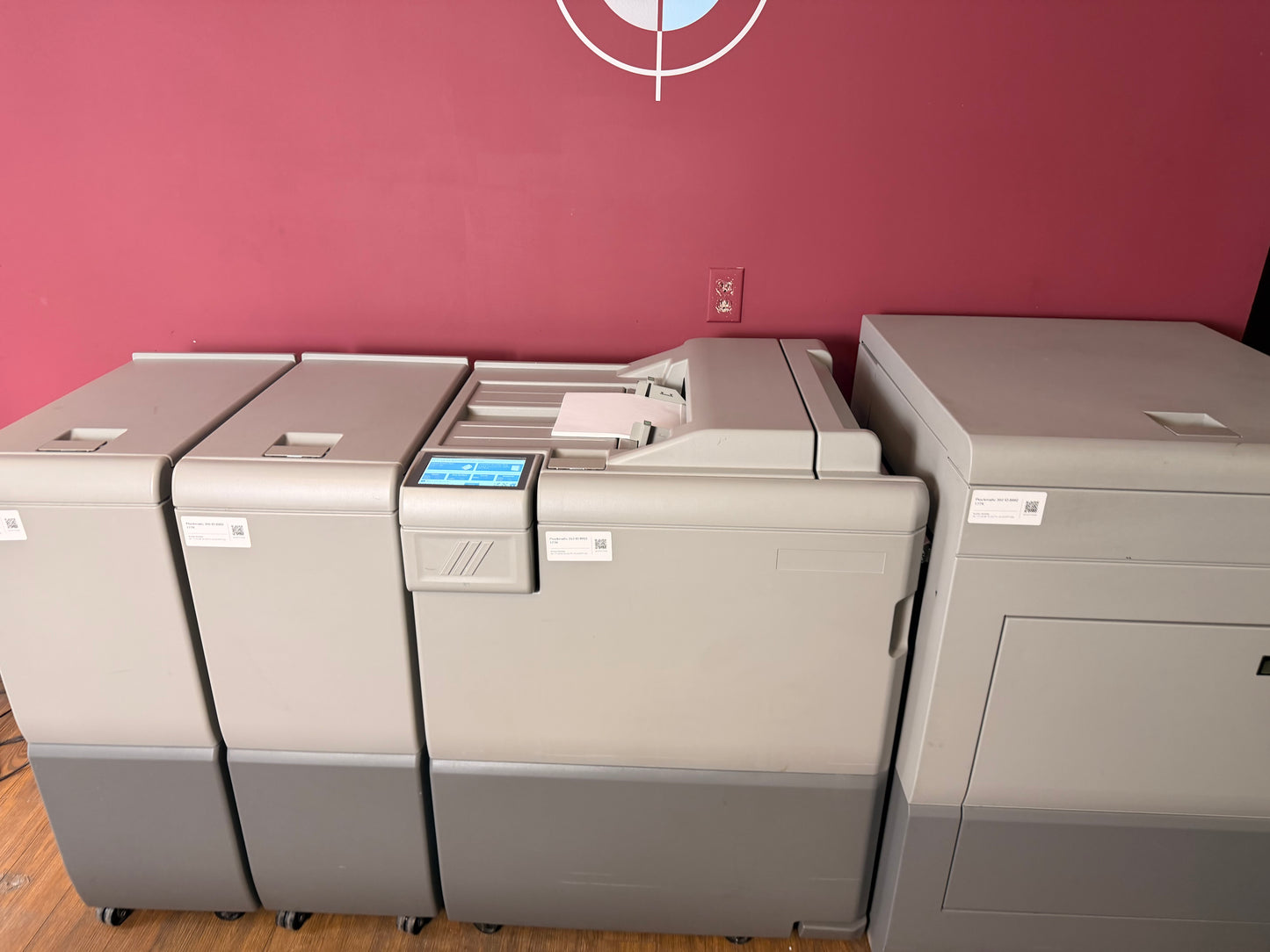 Used Plockmatic 350 booklet maker squarefold spine unit detail – AA&D PressExchange