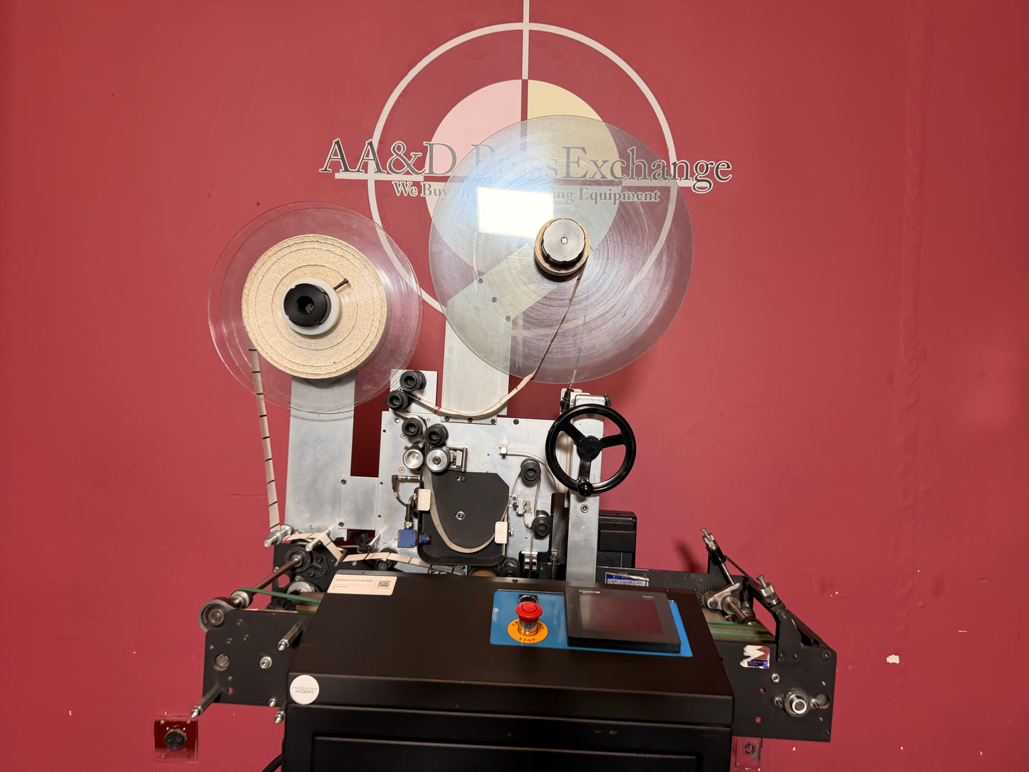 Used Profold LX-PRO tabbing machine tab placement unit and rollers