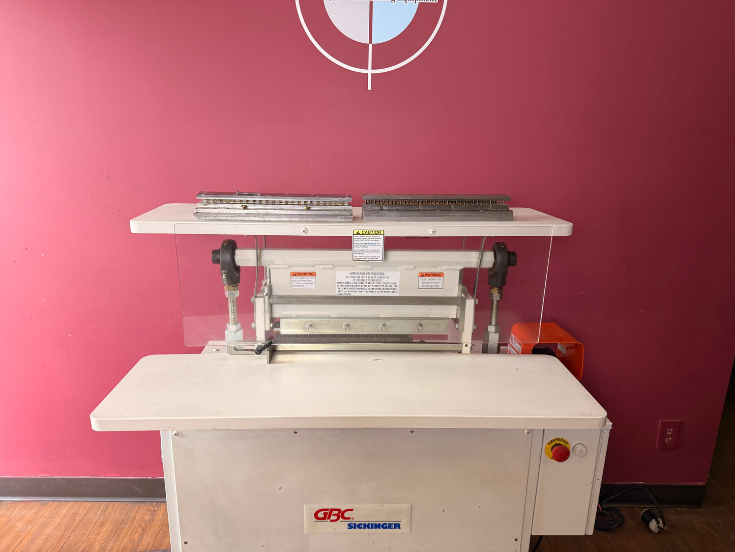 Used GBC Sickinger MHP 17 with 3:1 pitch die, ready for lower-volume operations, for sale