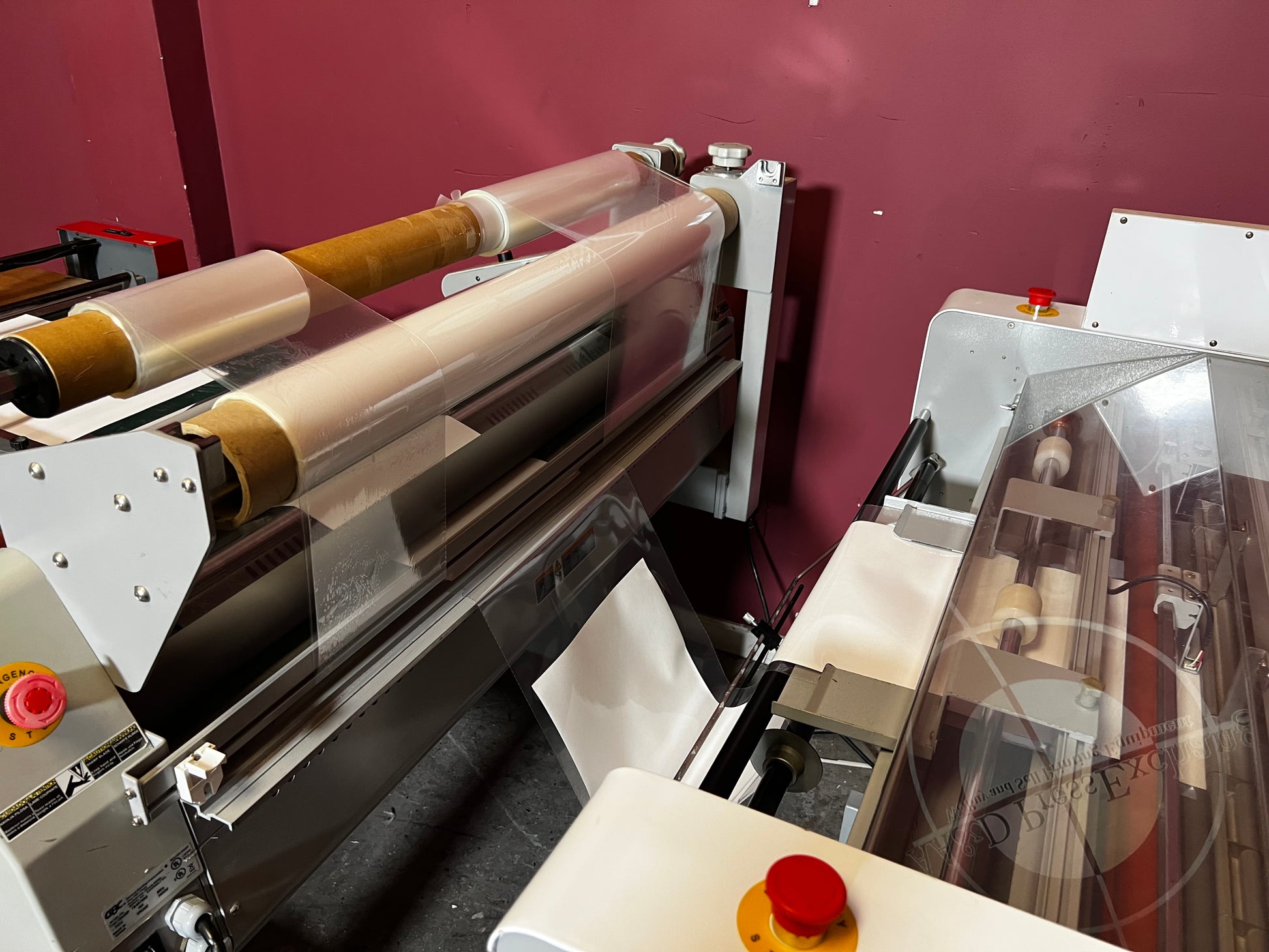 AA&D PressExchange Used GBC 1244 WF Laminator Cutter wide-format laminator for posters and signage