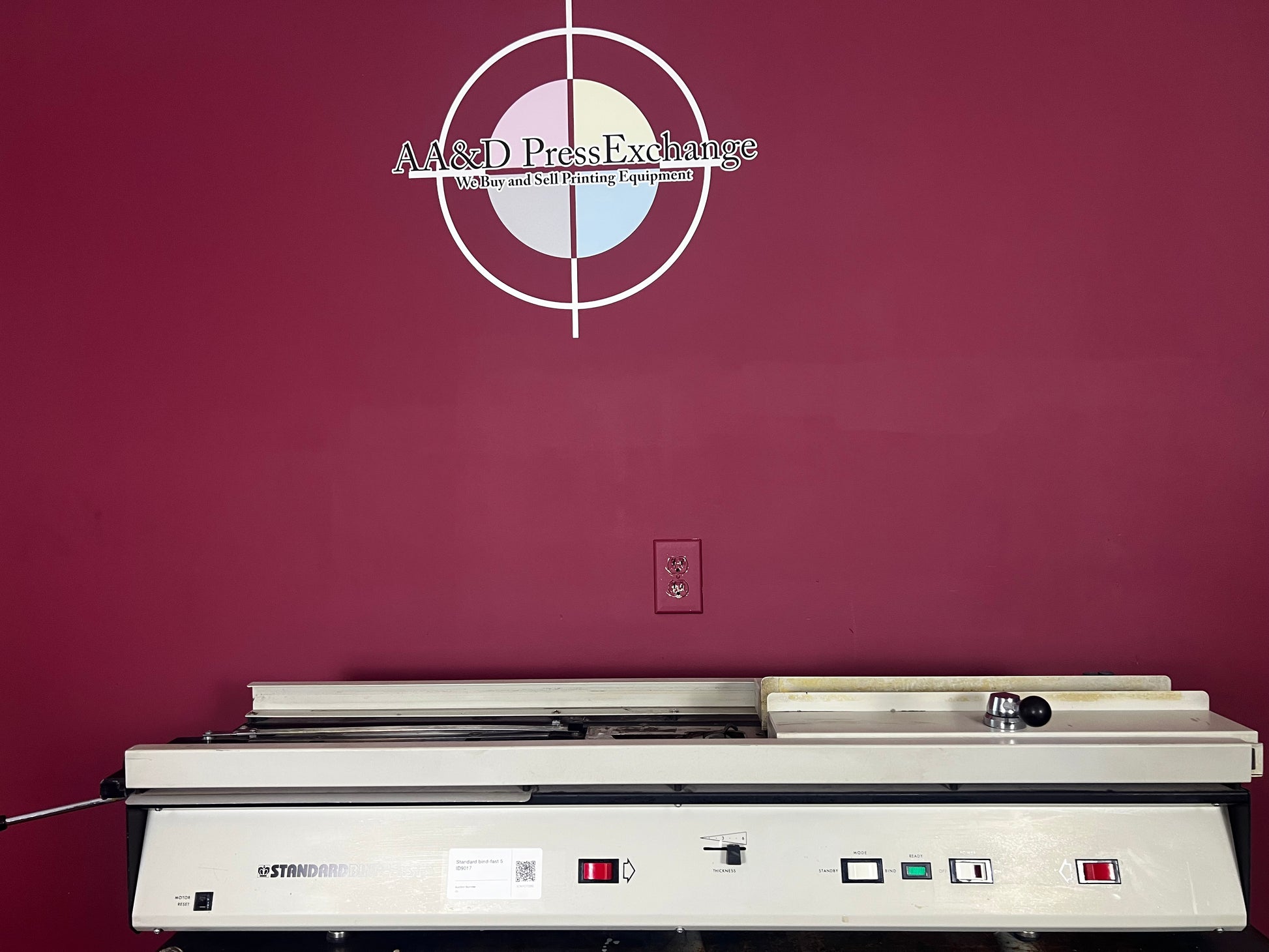 Used Standard BindFast 5 professional book and pad binding equipment – AA&D PressExchange