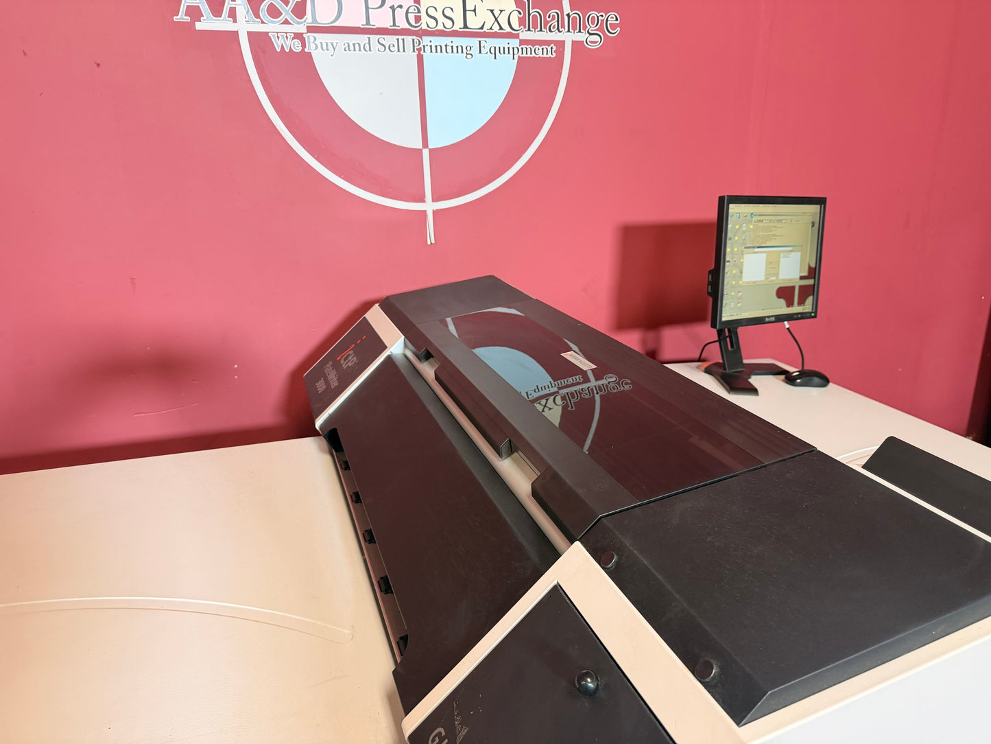 Used Glunz & Jensen PlateWriter 3000 computer-to-plate system detail view by AA&D PressExchange