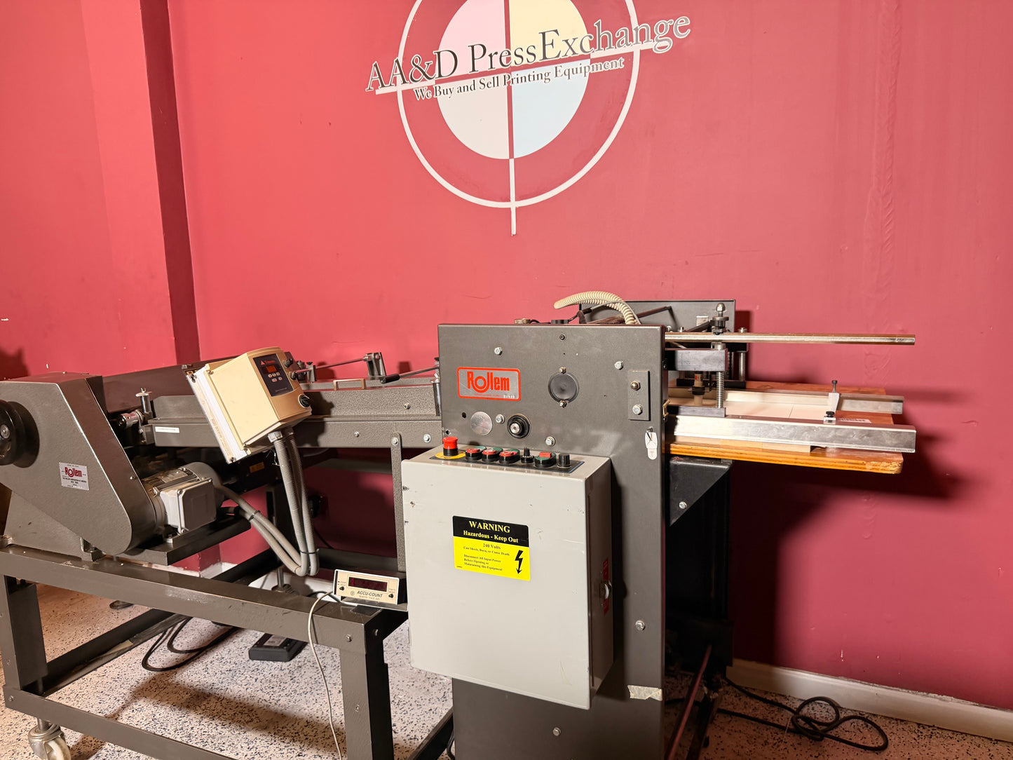 30” Wide Rollem TR perforator/scoring/Slit/Pile Feeder