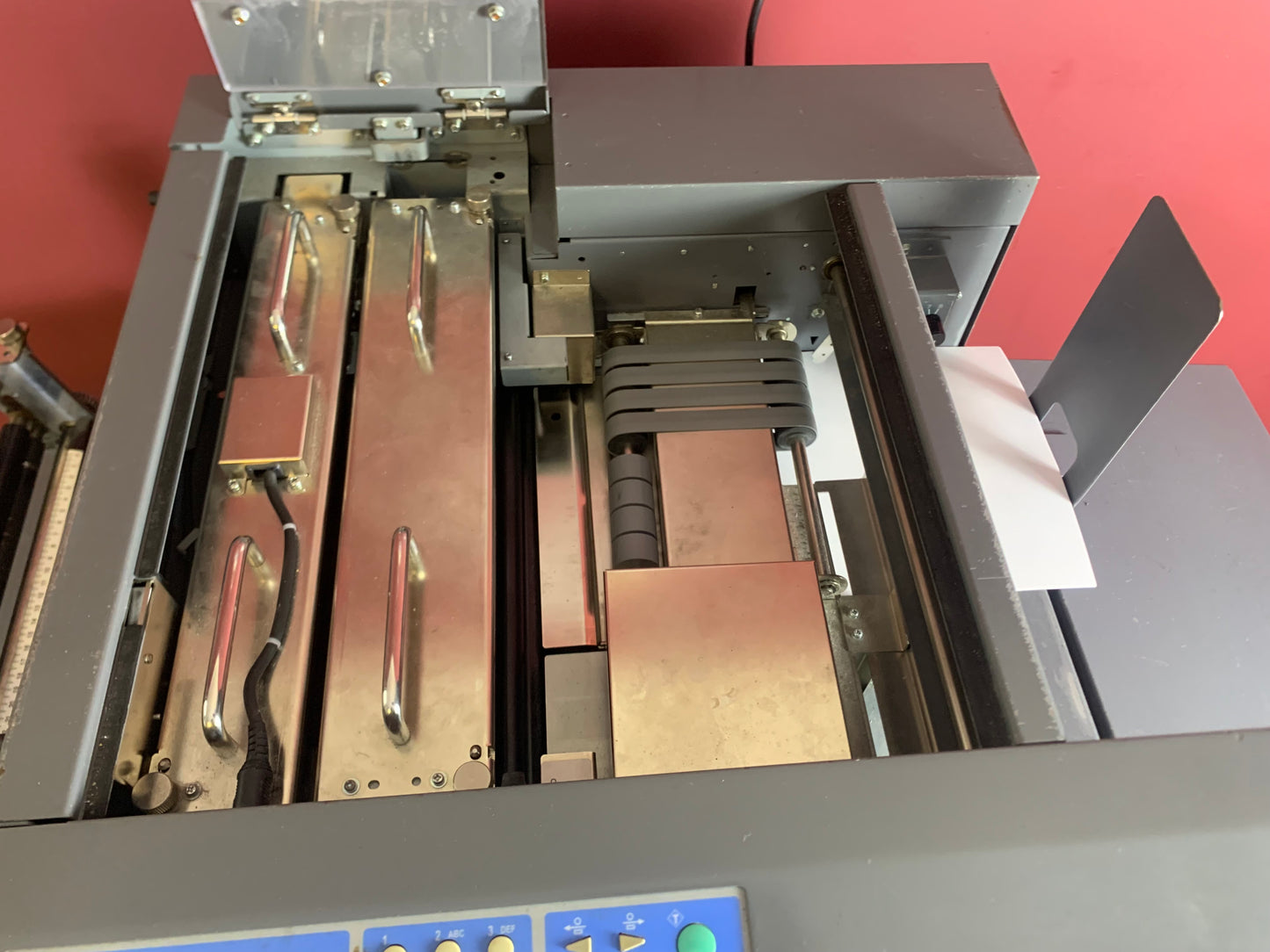 Used Duplo DC-445 DuCreaser creasing machine rear view – AA&D PressExchange