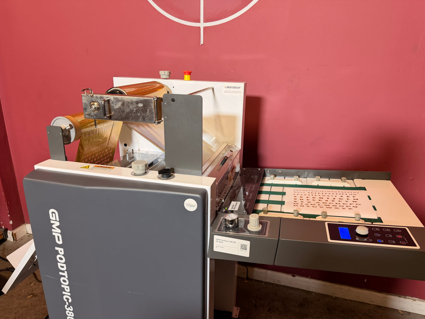 Used GMP PODTOPIC-380 RZ Laminator Foiler digital print finishing equipment – AA&D PressExchange