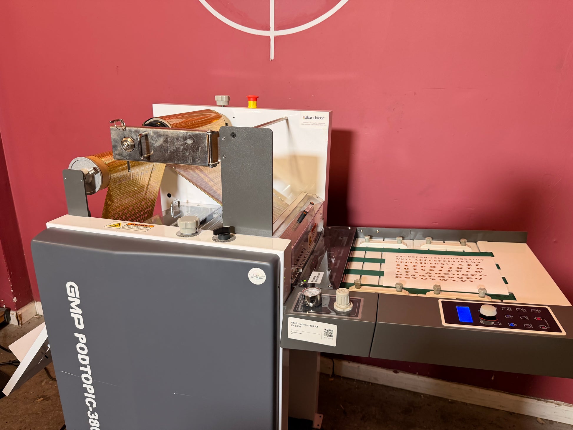 Used GMP PODTOPIC-380 RZ Laminator Foiler digital print finishing equipment – AA&D PressExchange