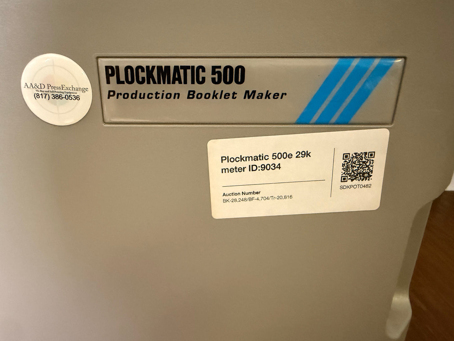 Plockmatic 500e Low Meter 29k !Video!
