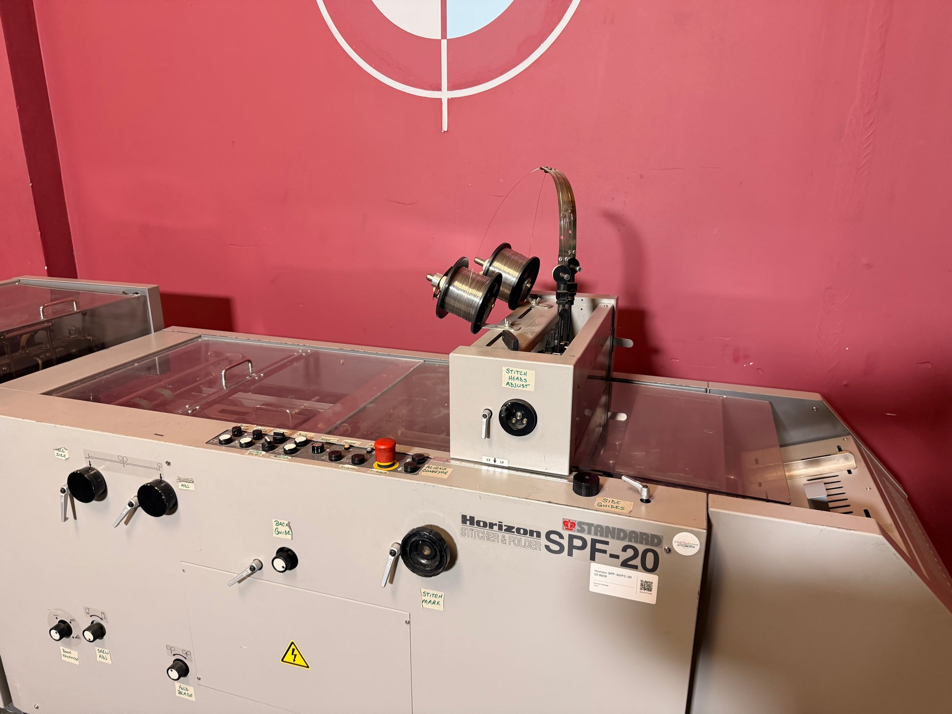 Used Horizon SPF-20 FC-20 booklet machine sheet size up to 350 x 500 mm