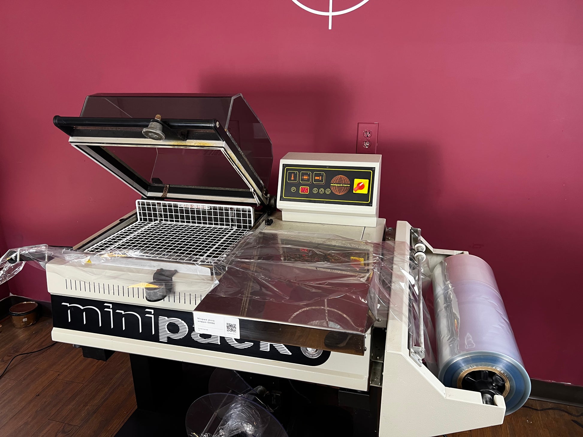 Used Minipack FM-75 Digit semi-automatic shrink wrap packaging unit | AA&D PressExchange