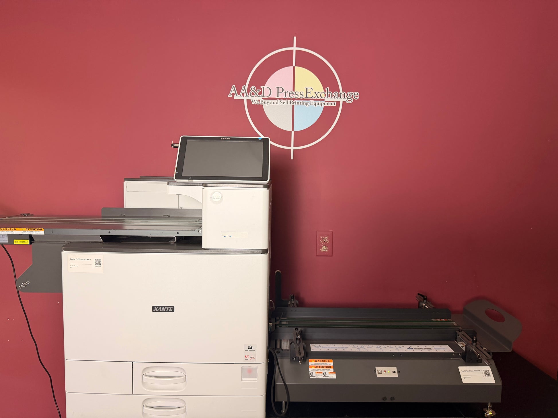 Used Xante En Press Envelope Printer Low meter 3K output tray for finished prints